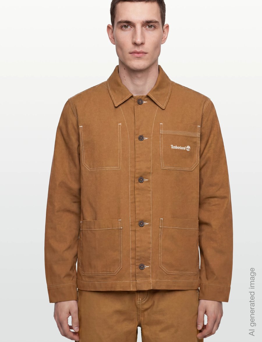 Timberland - Chore Canvas Jacket DARK WHEAT BOOT - fall jackets - dark brown - 3