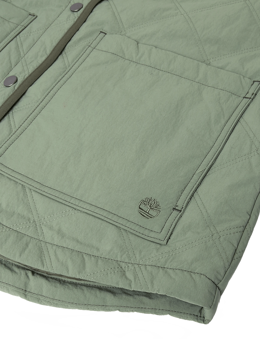 Timberland - Water Repellent Quilted Jacket - quilted jackets - deep lichen grn - 3