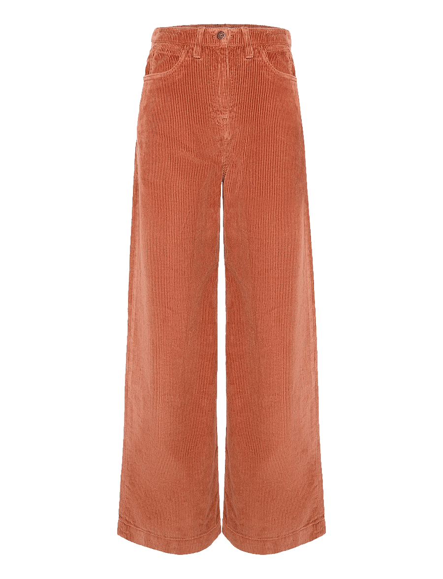 Timberland - Corduroy Wide-Leg Pants - fløjlsbukser - brownout - 0