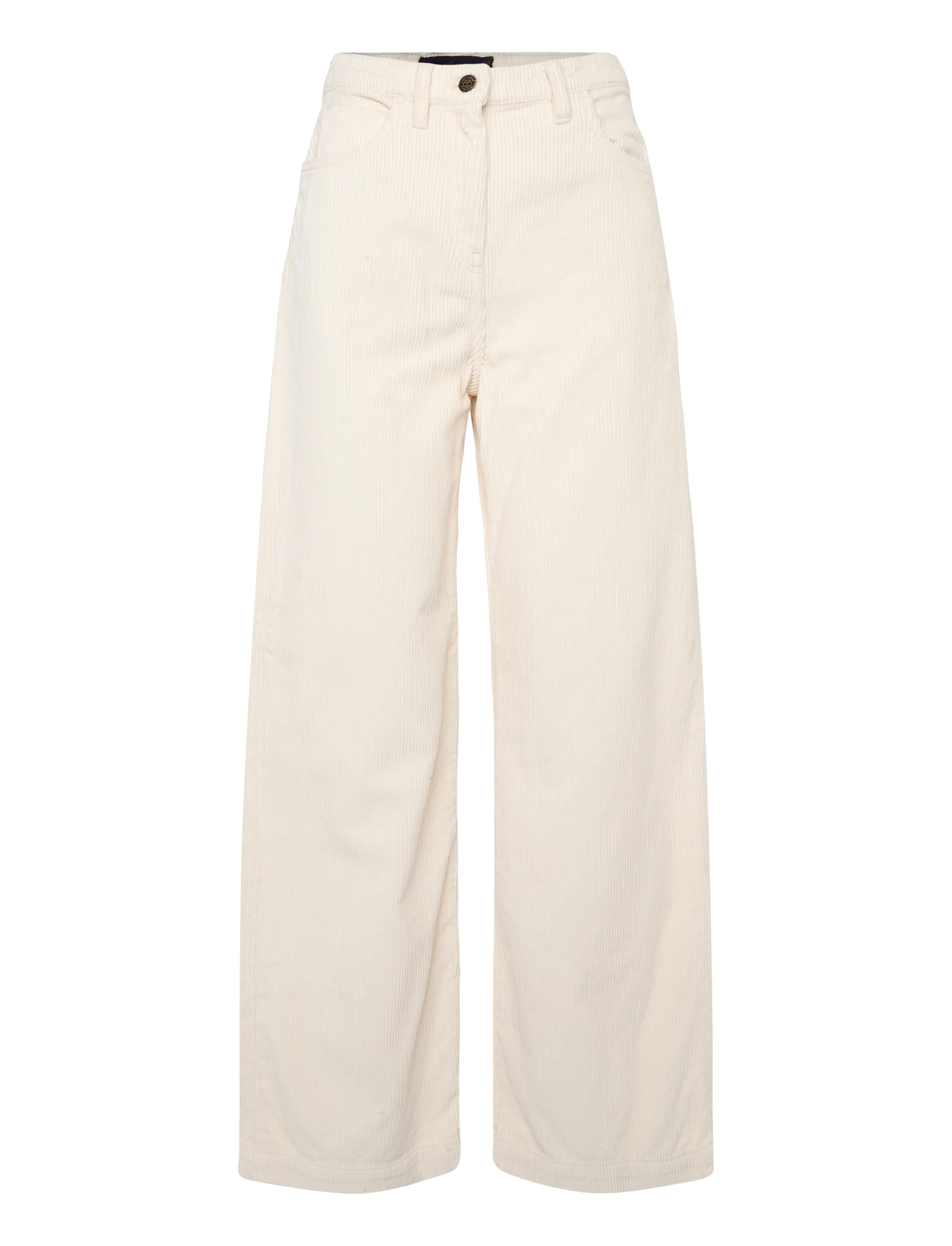 Timberland Corduroy Wide-Leg Pants - Bukser - WHITE SMOKE / cream