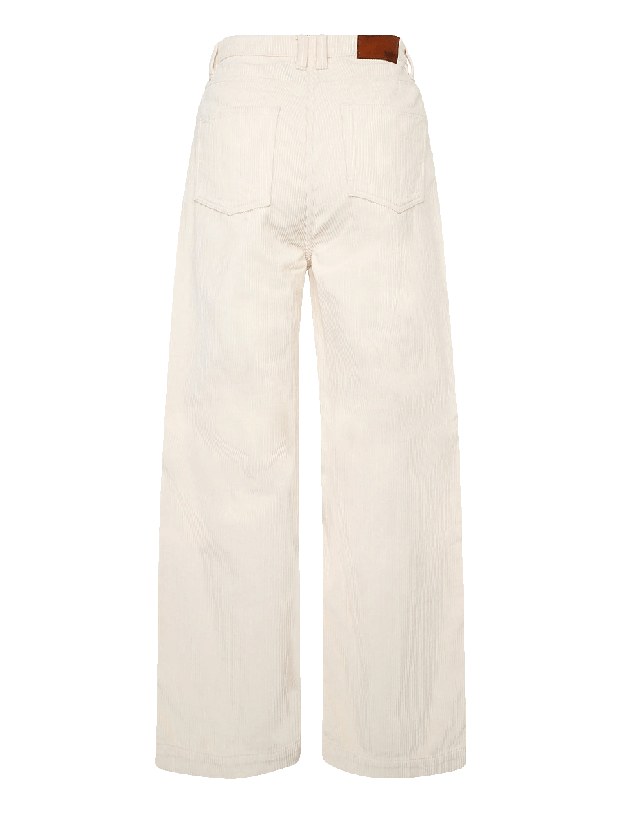 Timberland - Corduroy Wide-Leg Pants - fløjlsbukser - white smoke - 1