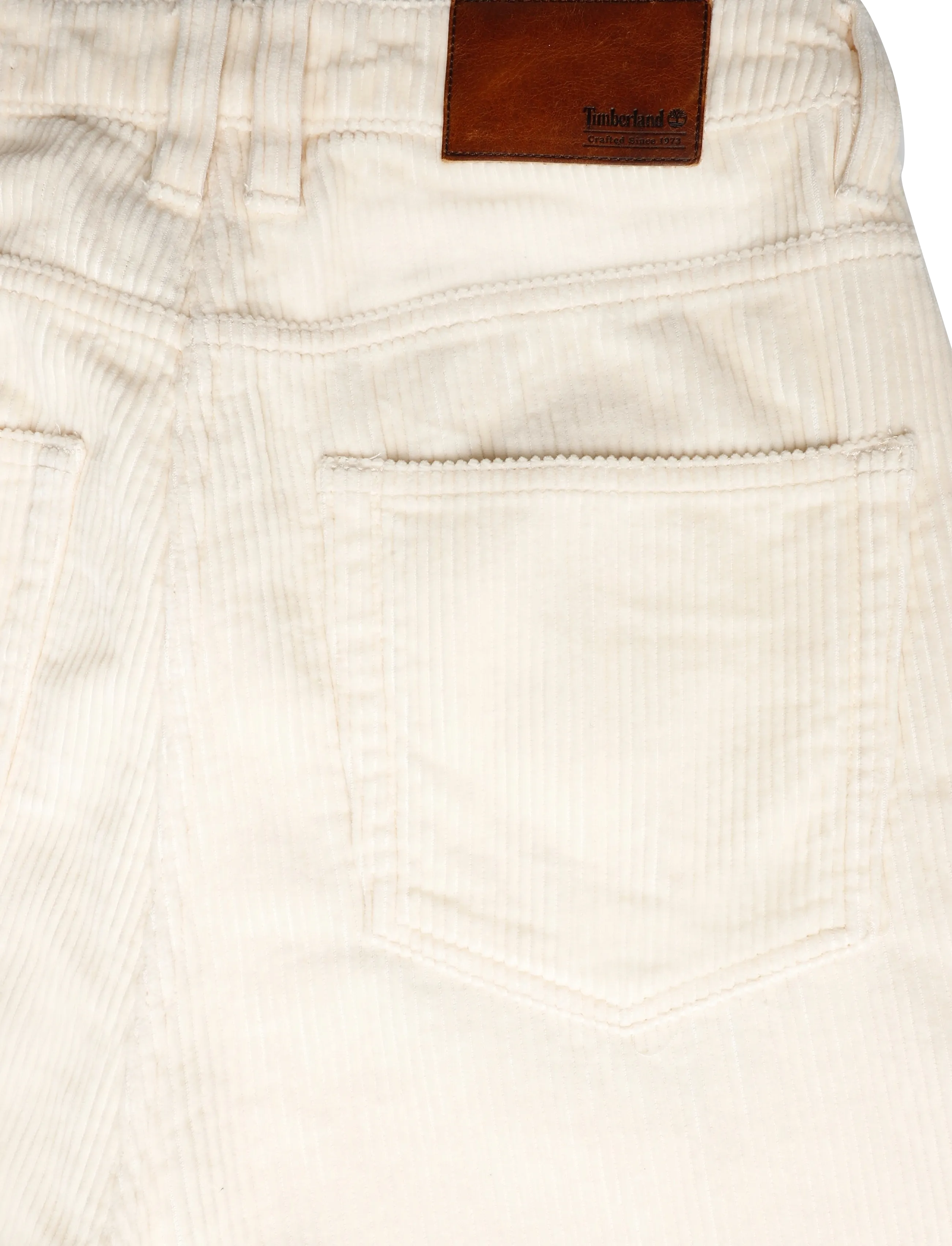 Timberland - Corduroy Wide-Leg Pants - fløjlsbukser - white smoke - 2