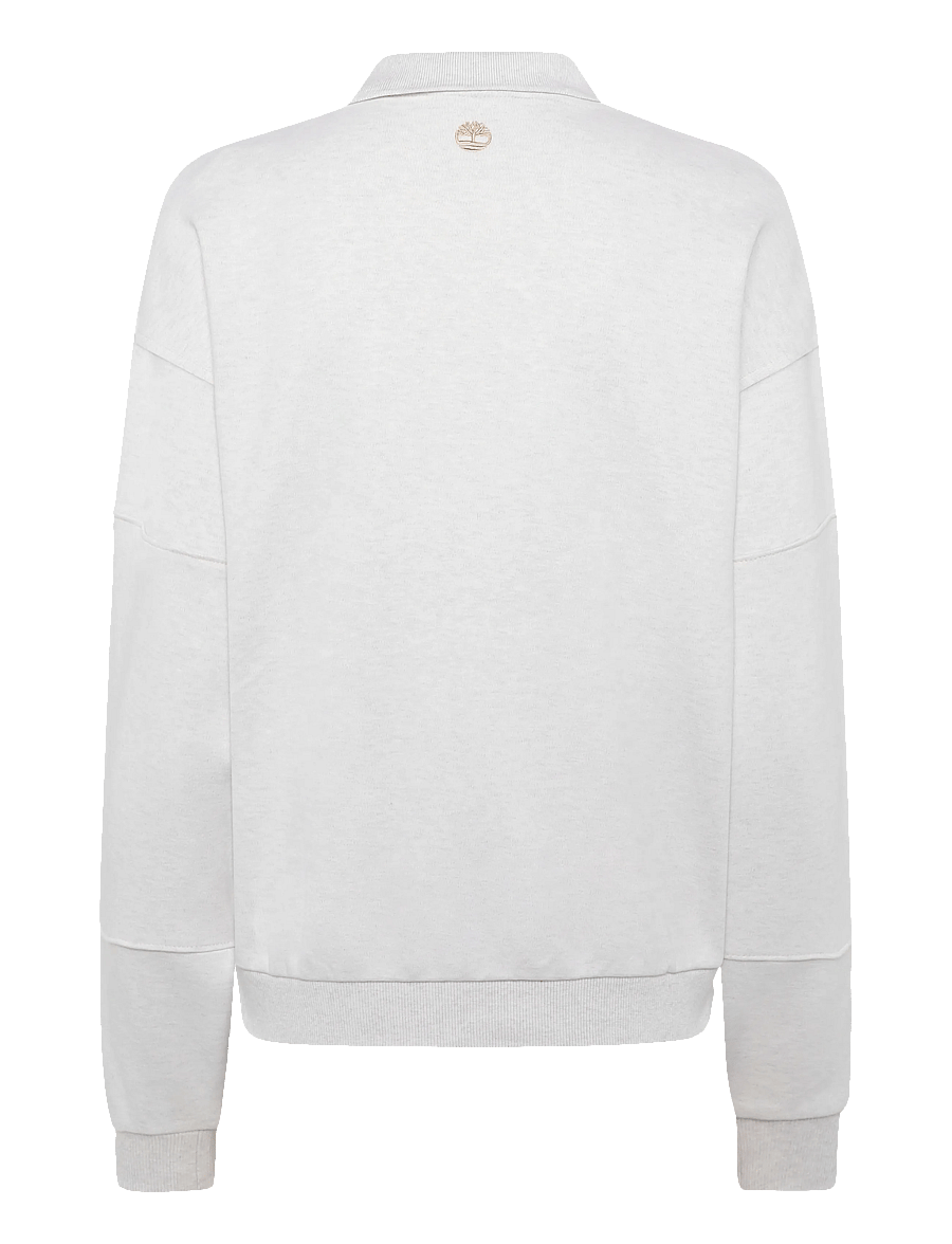 Timberland - Rugby Polo Sweatshirt - sweatshirts - lght oatml hthr - 1