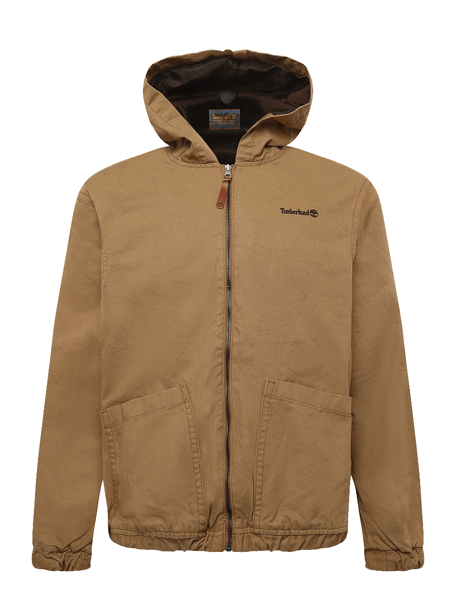Timberland - Canvas Hooded Bomber - efterårsjakker - ermine - 0