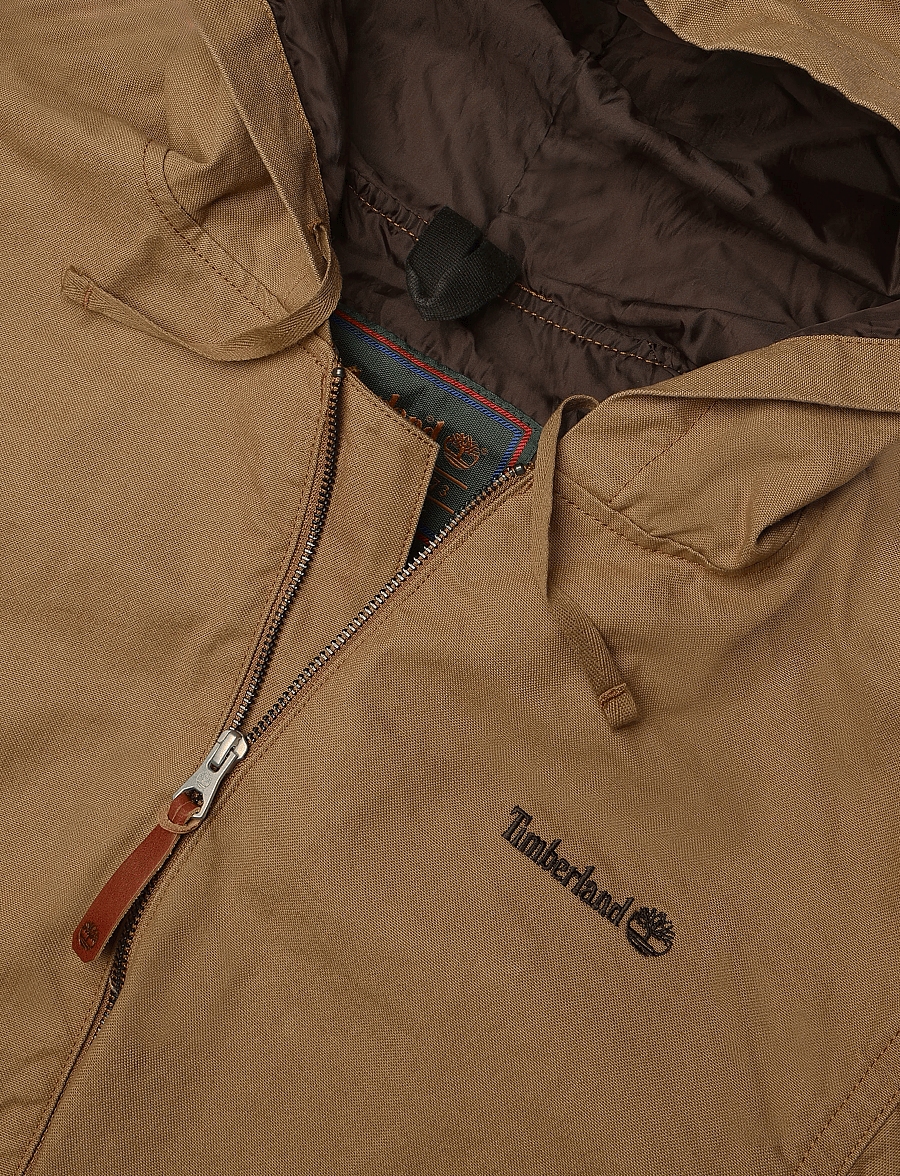 Timberland - Canvas Hooded Bomber - efterårsjakker - ermine - 2