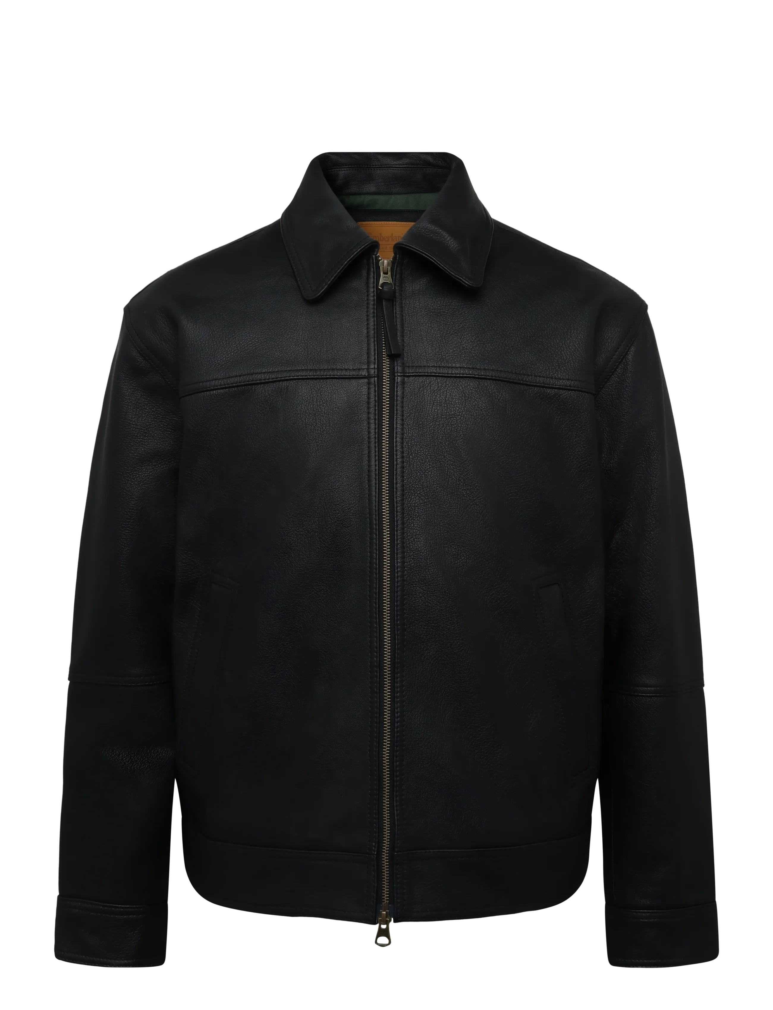 Timberland Leather Bomber - Kleidung - BLACK / black