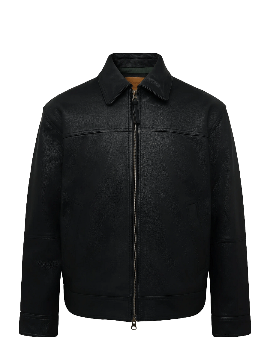 Timberland - Leather Bomber - herbstjacken - black - 0