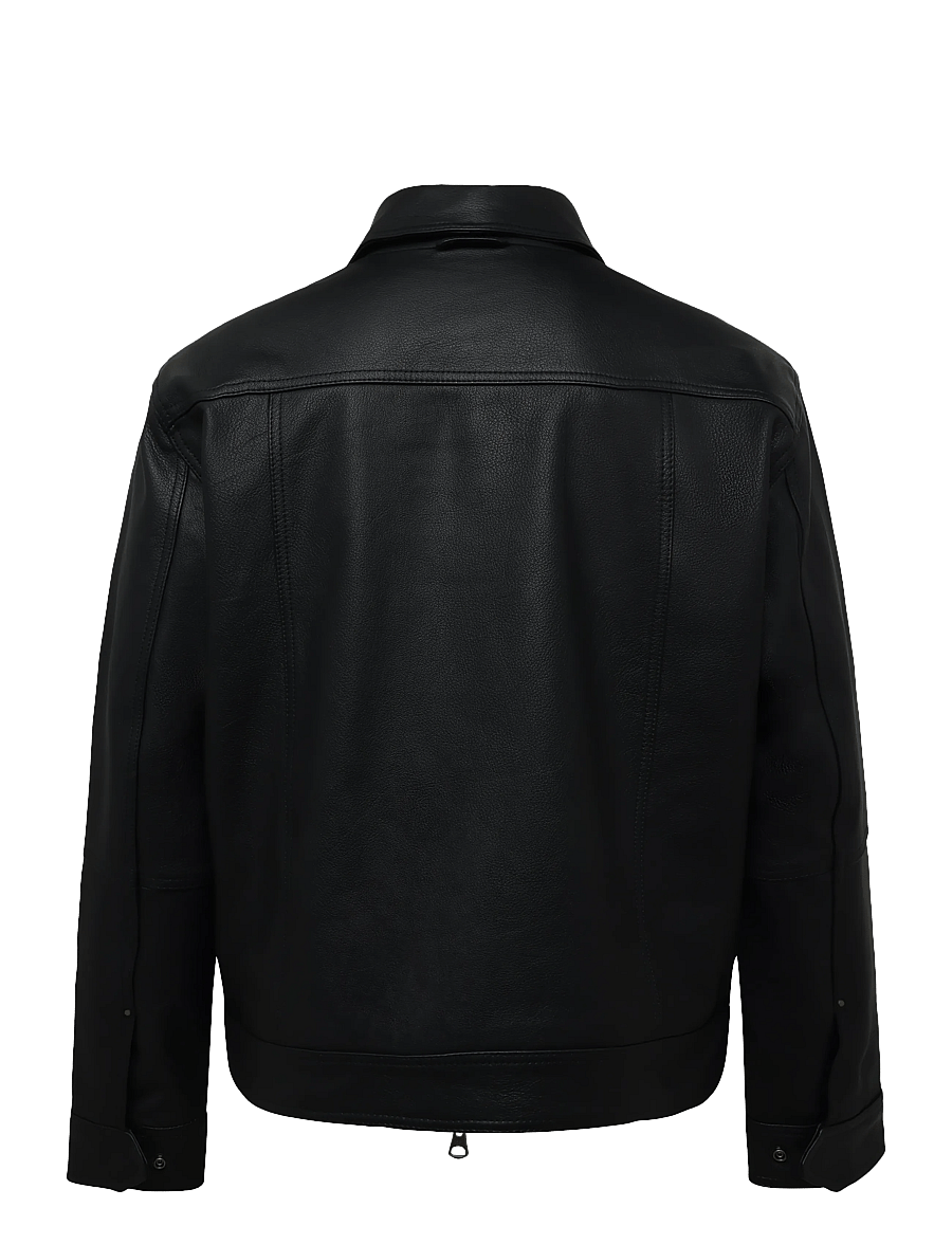 Timberland - Leather Bomber - herbstjacken - black - 1