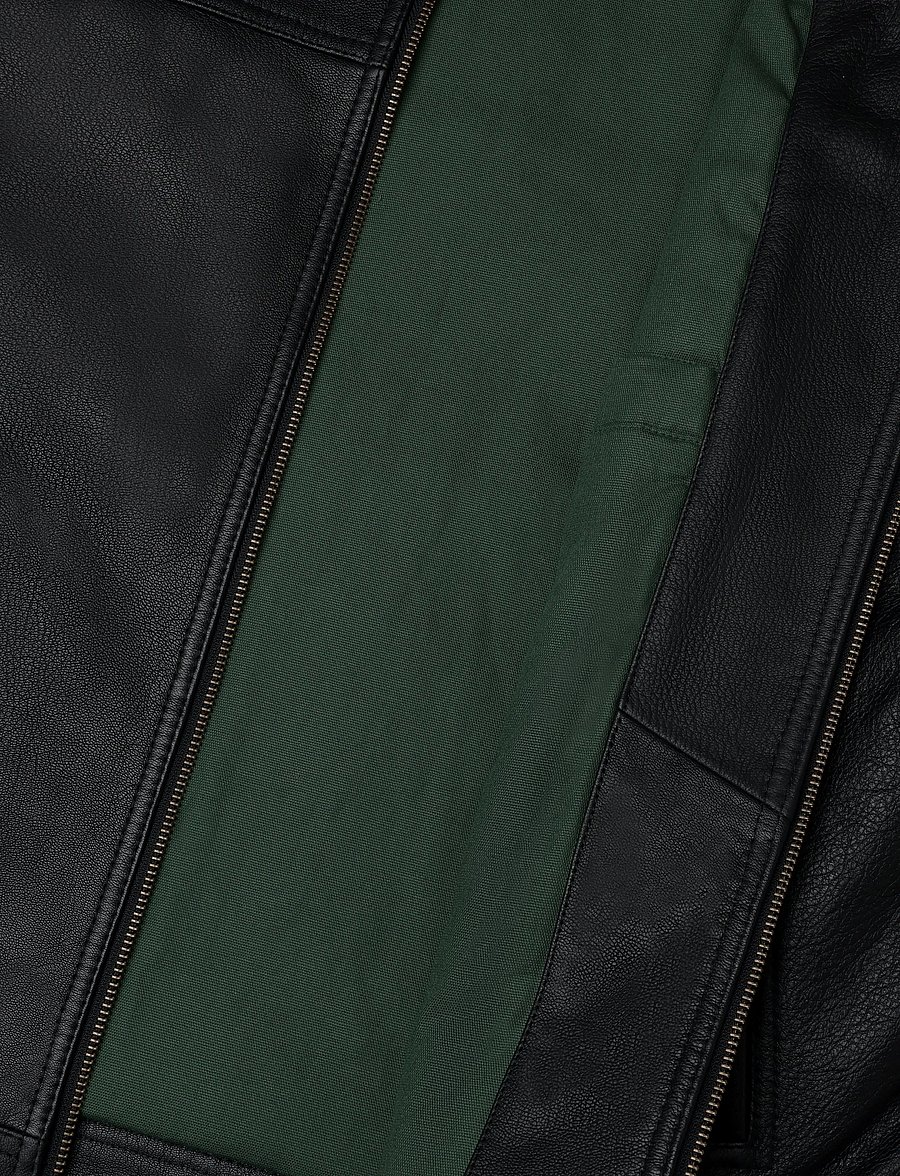 Timberland - Leather Bomber - herbstjacken - black - 4
