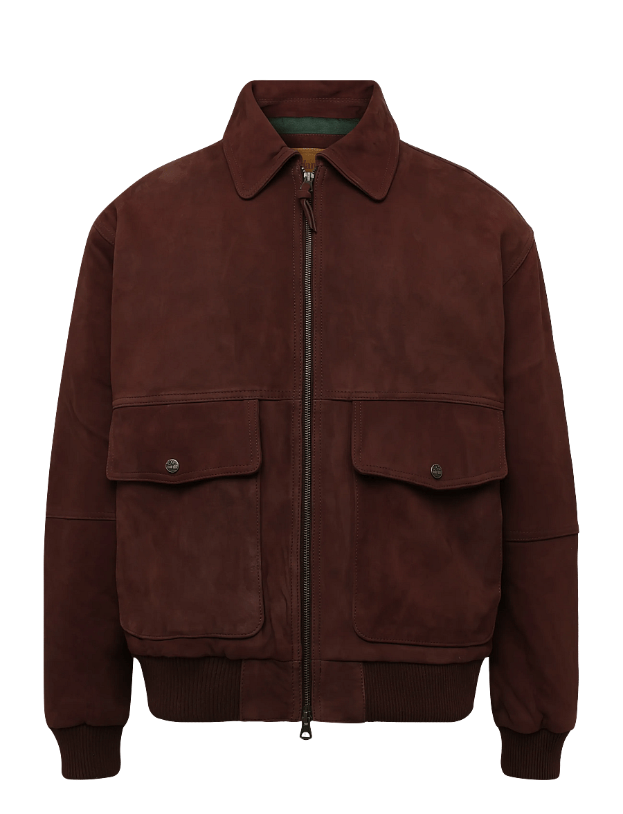 Timberland - Leather Bomber - fall jackets - chicory coffee - 0