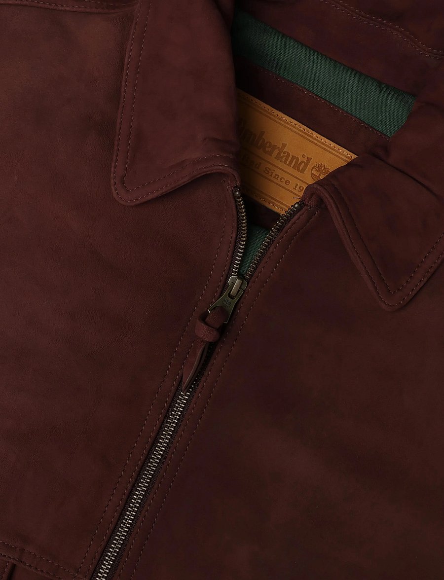 Timberland - Leather Bomber - fall jackets - chicory coffee - 2
