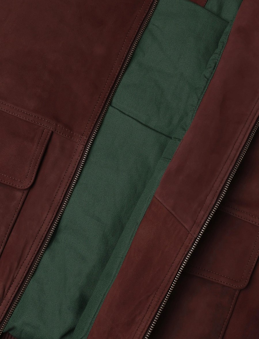 Timberland - Leather Bomber - fall jackets - chicory coffee - 4