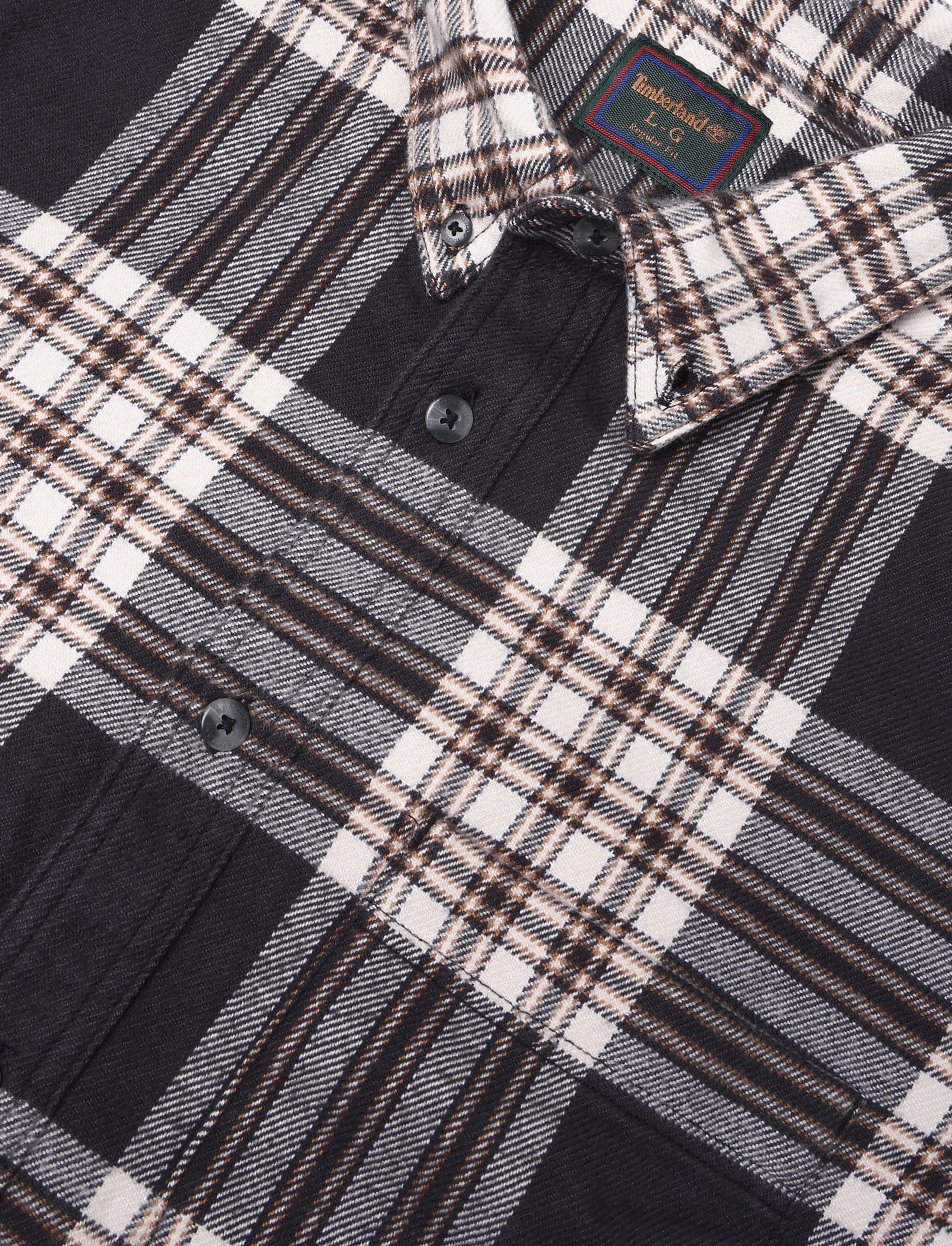 Timberland - Flannel House Check Shirt (Regular) - karierte hemden - vntg black yd - 2
