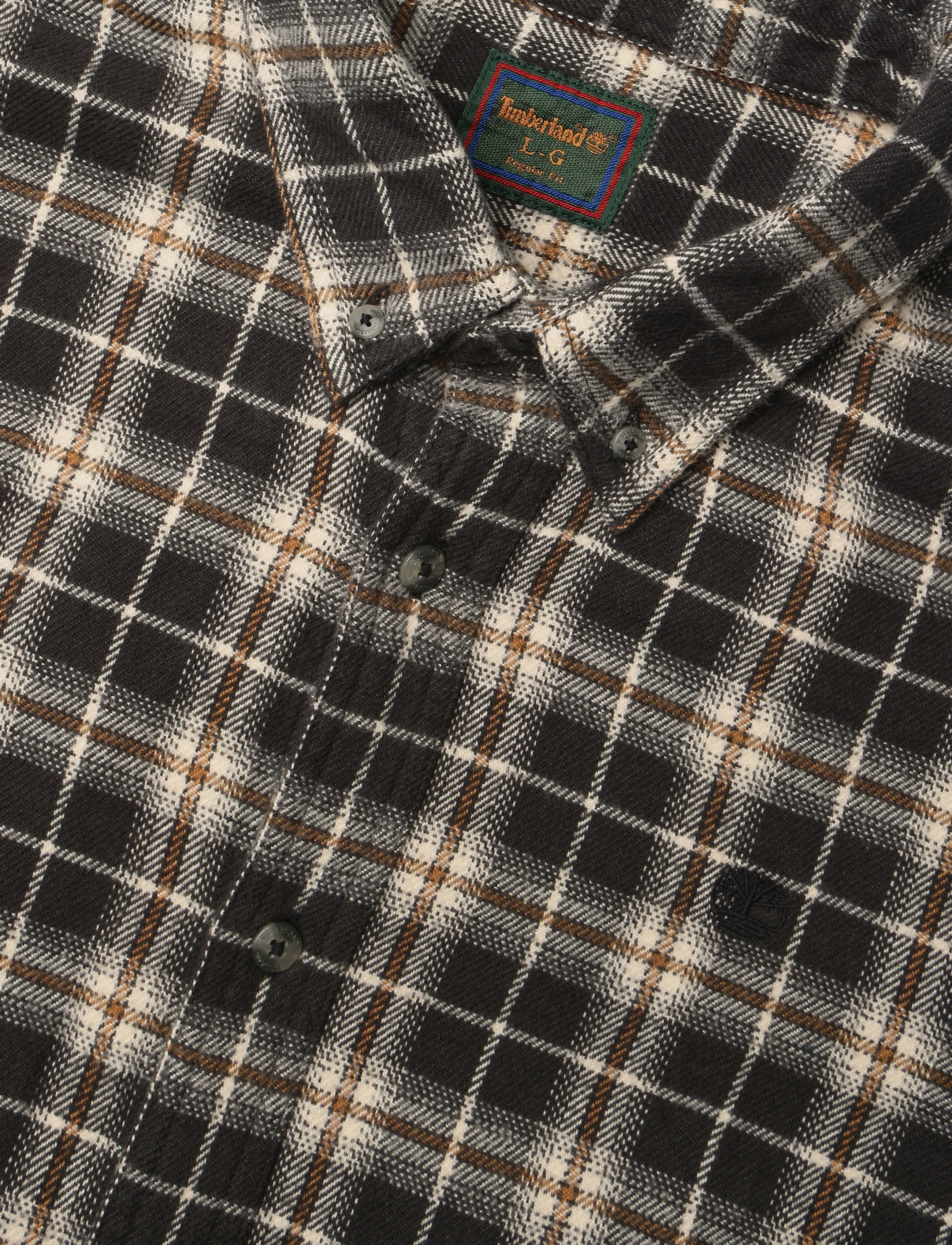 Timberland - Flannel Check Shirt (Regular) - vntg black yd - 2