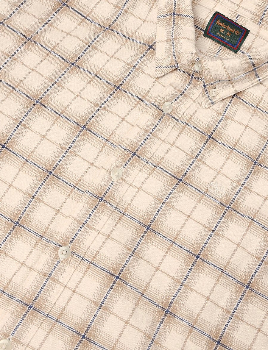 Timberland - Flannel Check Shirt (Regular) - flanell-hemden - white smoke yd - 2
