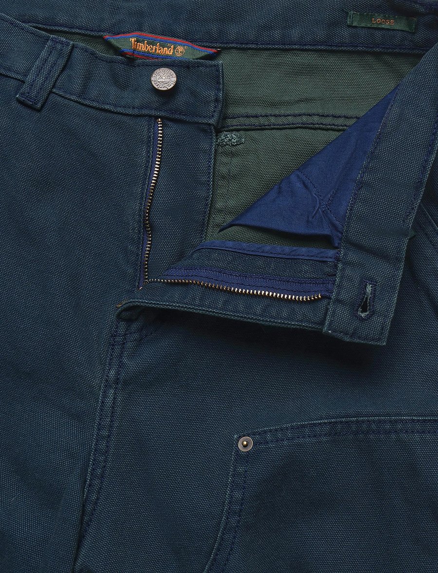 Timberland - Pigment washed Canvas Double Knee Carpen - vabaajapüksid - naval academy - 3