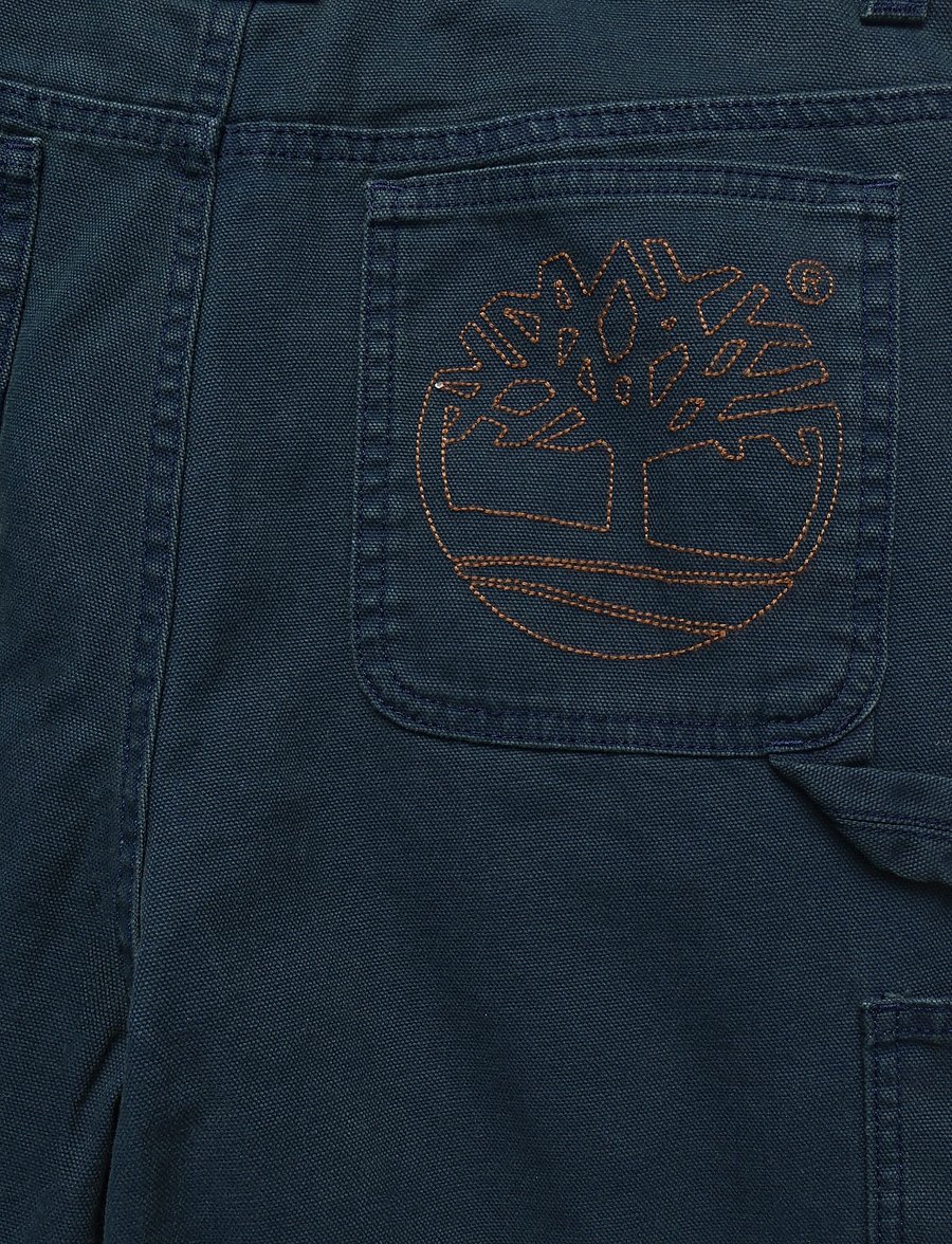 Timberland - Pigment washed Canvas Double Knee Carpen - vabaajapüksid - naval academy - 4