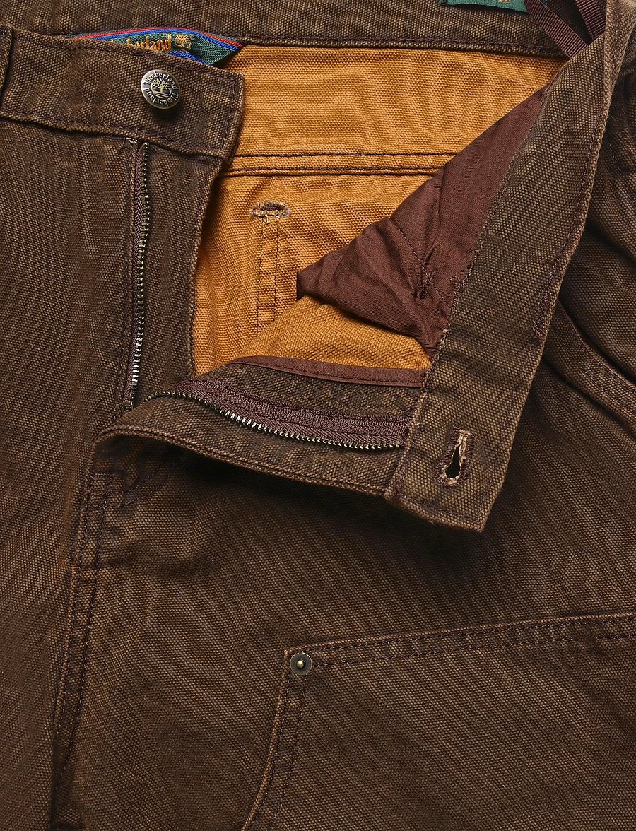 Timberland - Canvas Double Knee Carpenter Pants (Loos - casual byxor - chicory coffee - 3