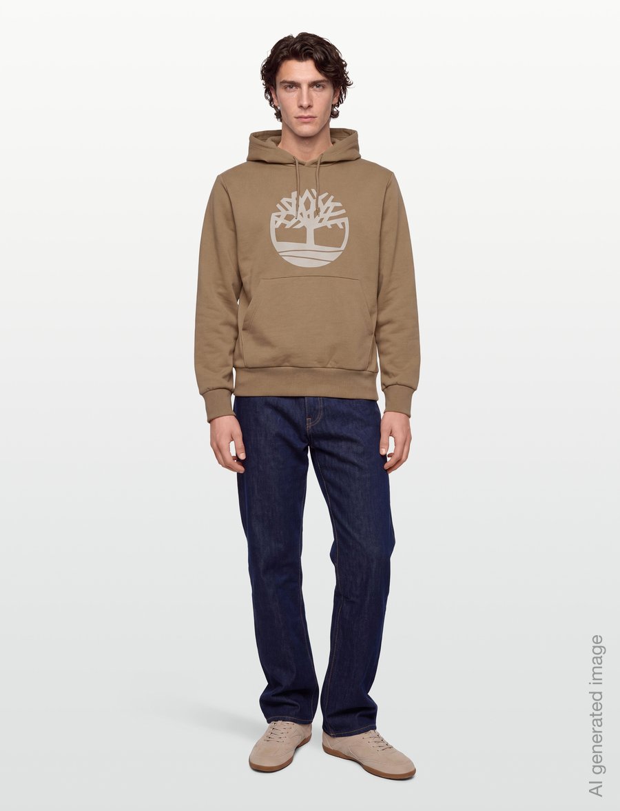 Timberland - Tree Logo BB Hoodie - hoodies - tannin - 0