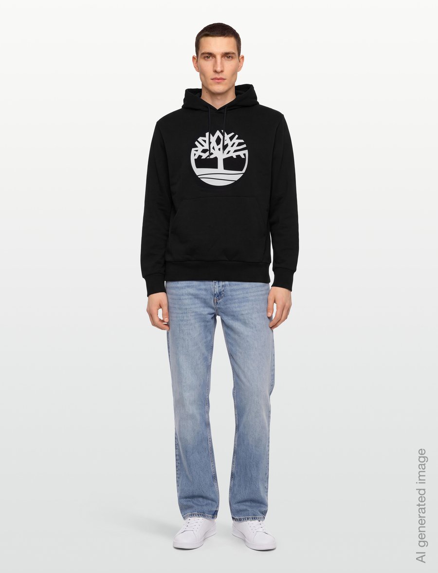 Timberland - Tree Logo BB Hoodie - kapuzenpullover - black/white - 0