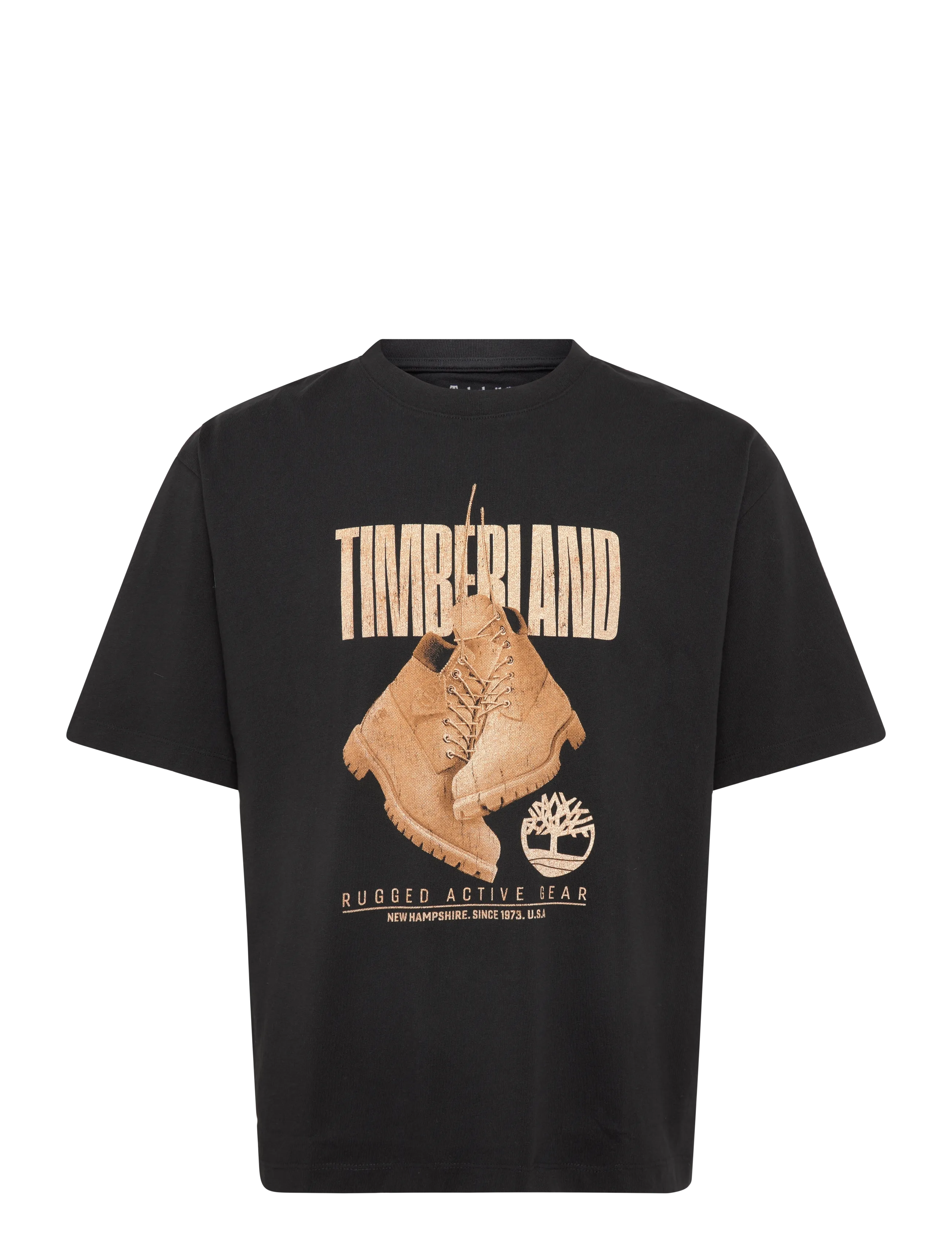 Timberland #10061 SS Graphic Tee - Kleidung - BLACK / black
