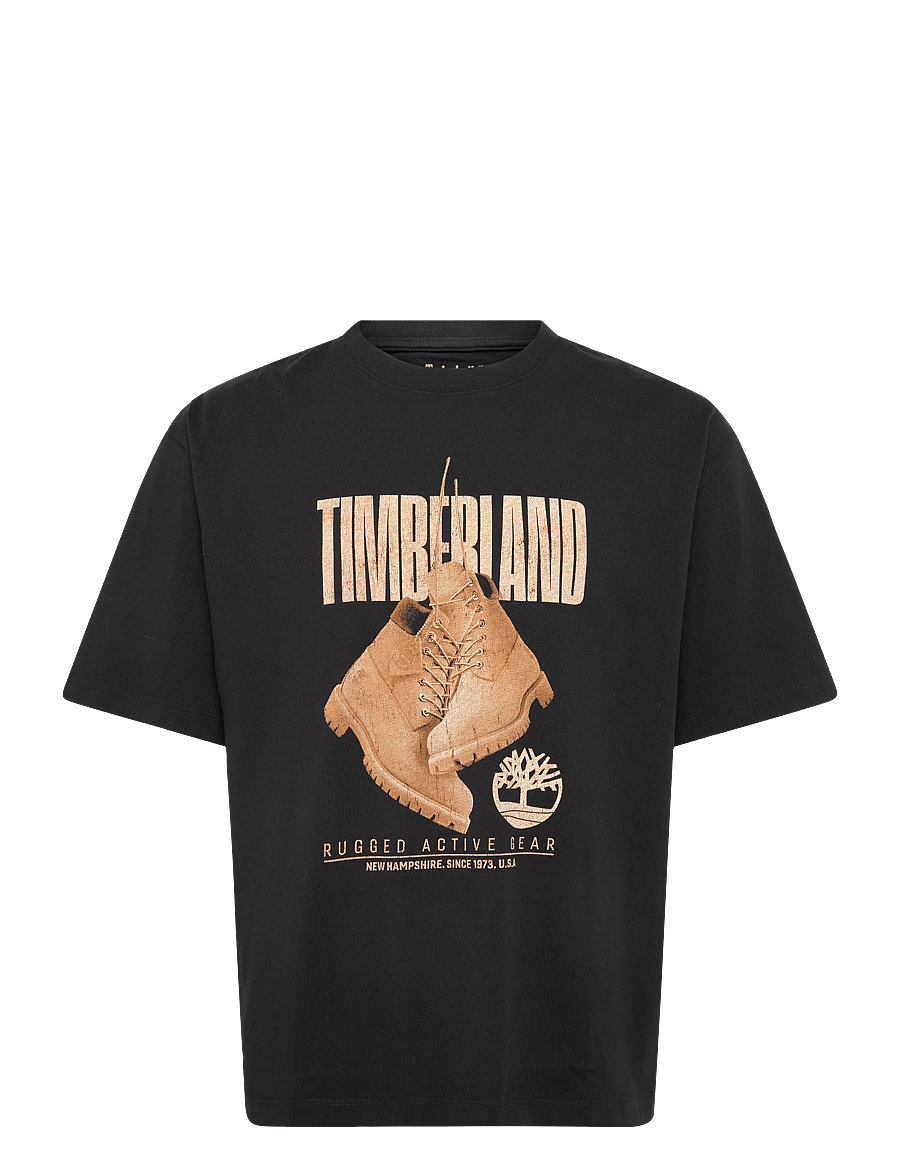 Timberland - #10061 SS Graphic Tee - kurzärmelige t-shirts - black - 0