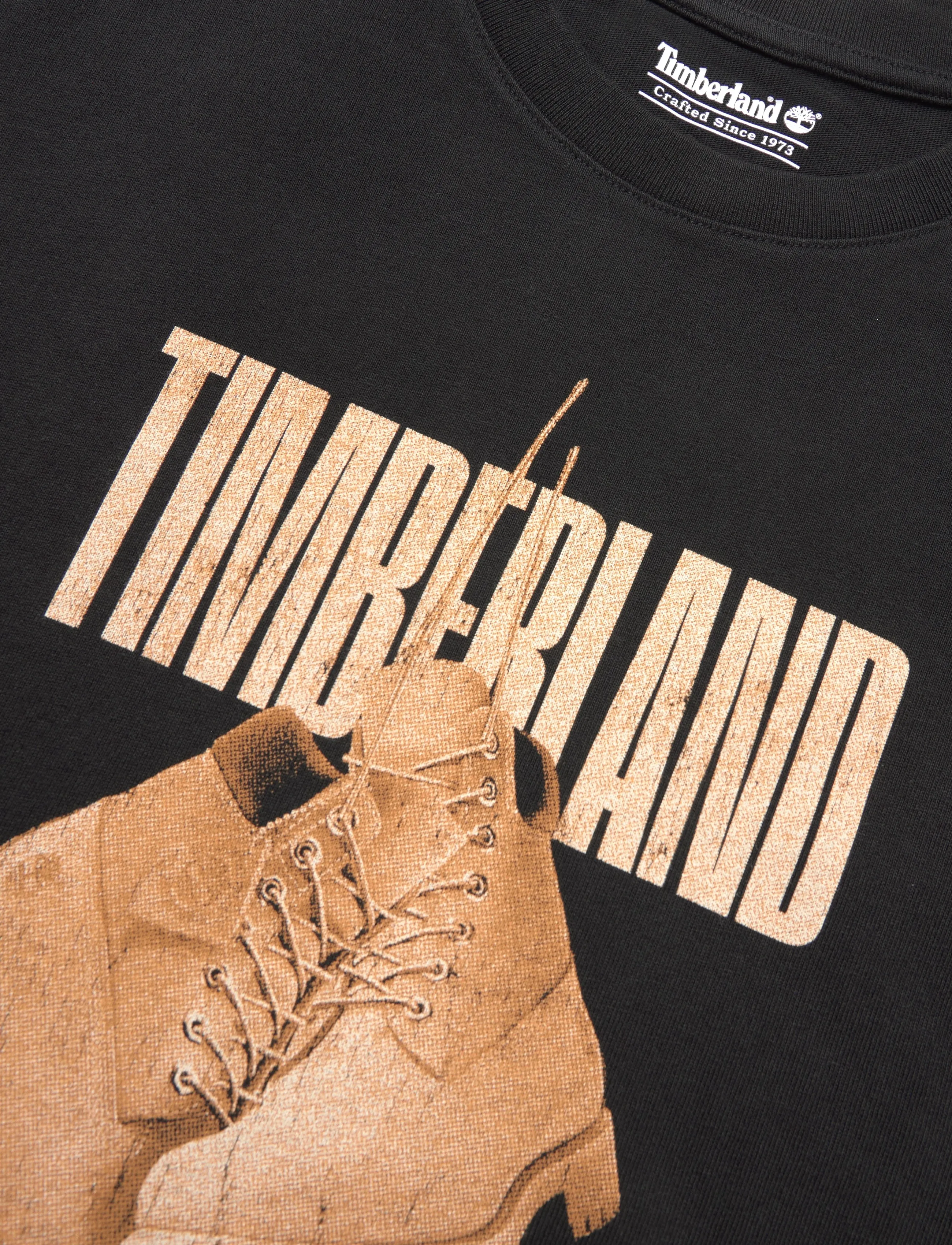 Timberland - #10061 SS Graphic Tee - kurzärmelige t-shirts - black - 2
