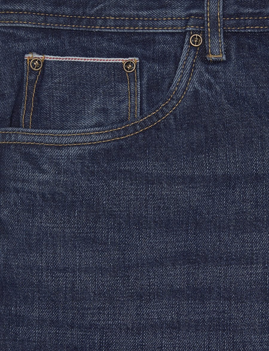 Timberland - Selvedge 5 Pocket Denim Pants (Relaxed) - weite jeans - midnight sky wa - 2