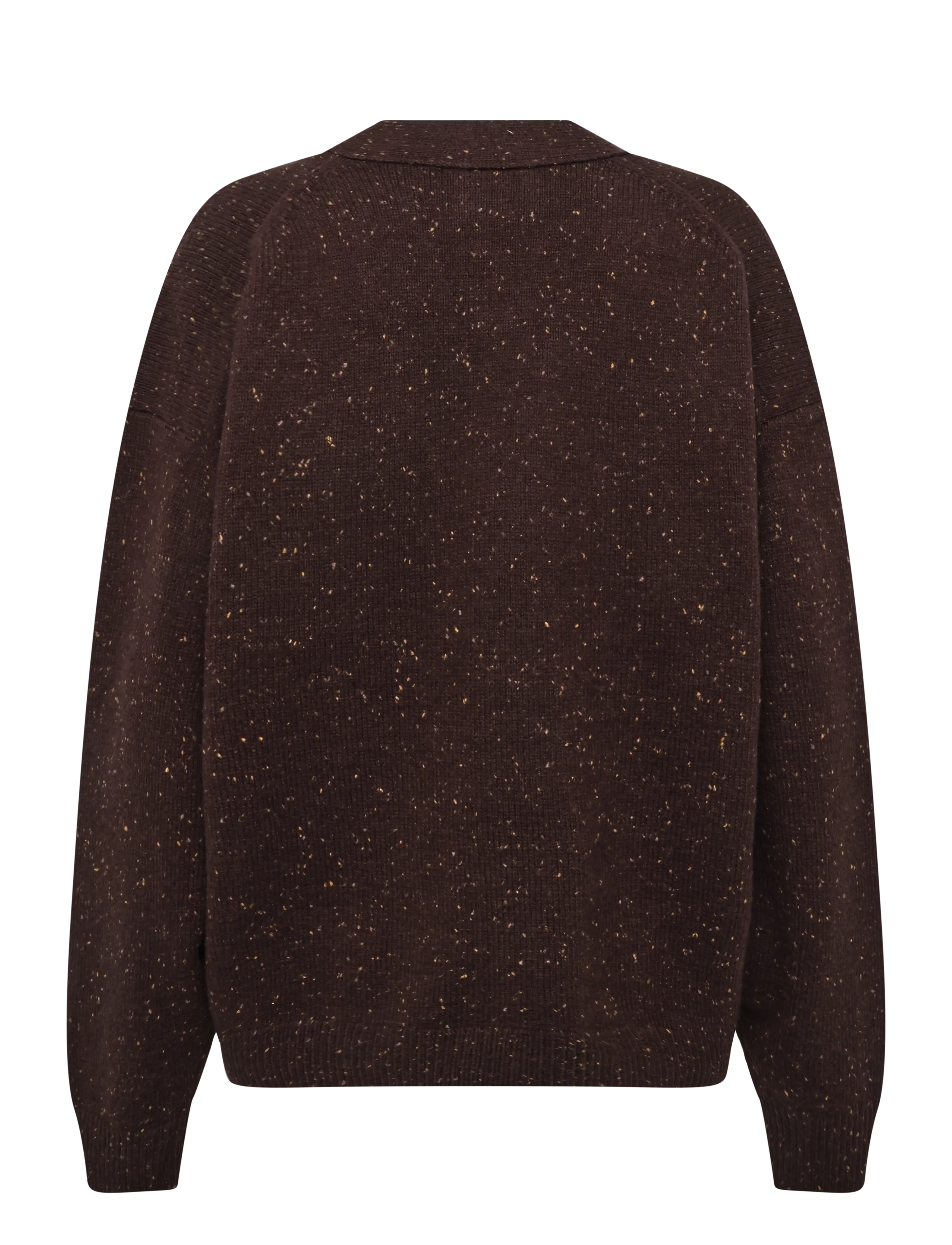 Timberland - Wool Blend Speckle Yarn Cardigan - strickjacken - chicory coffe h - 1