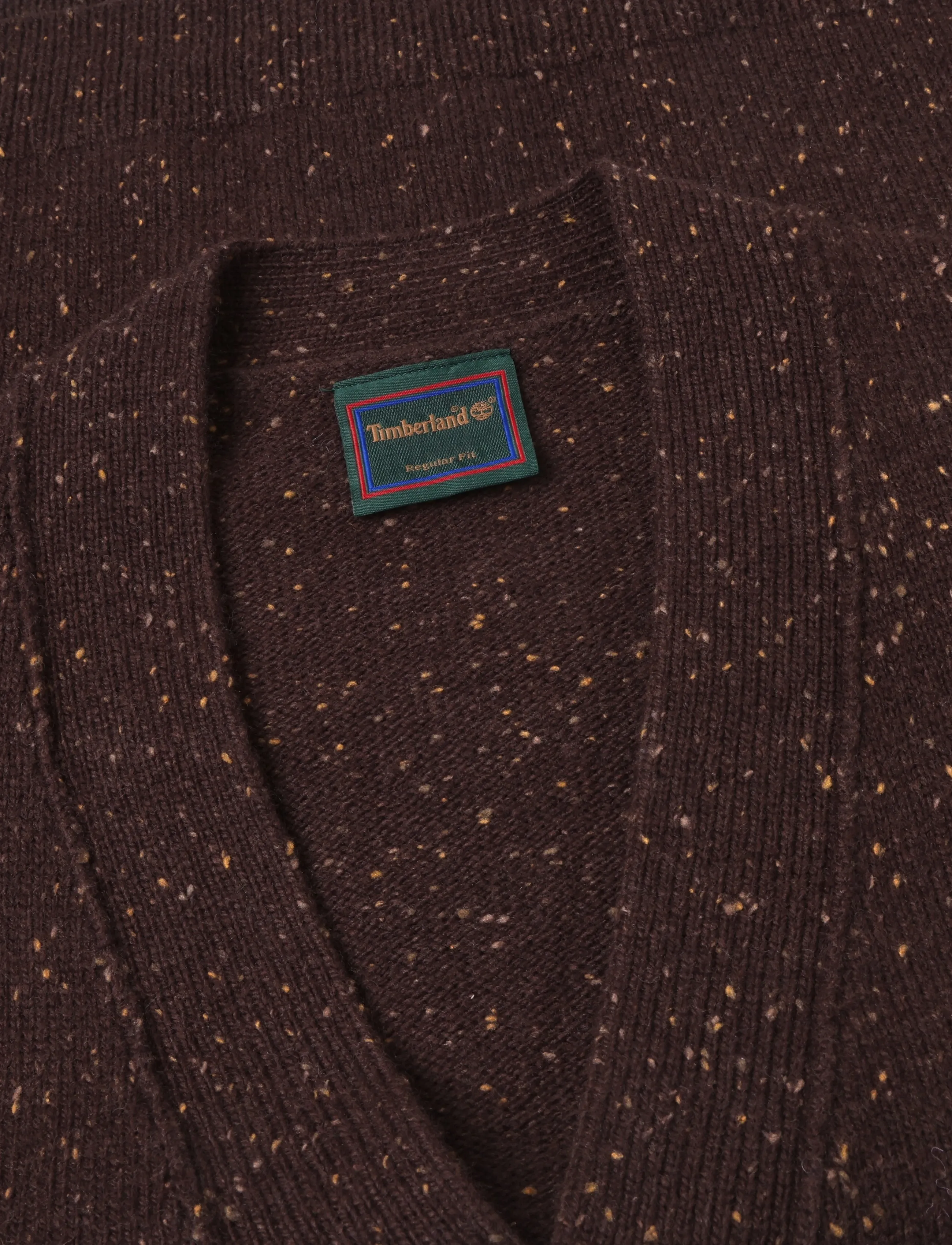 Timberland - Wool Blend Speckle Yarn Cardigan - strickjacken - chicory coffe h - 2