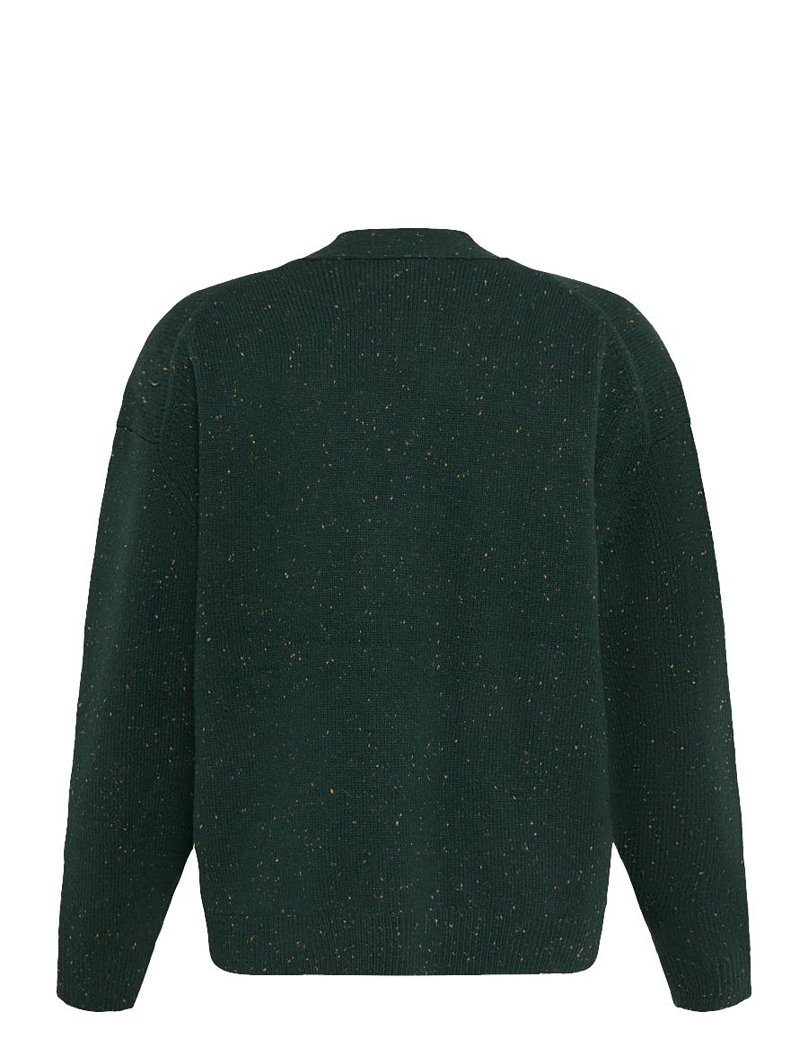 Timberland - Wool Blend Speckle Yarn Cardigan - strickjacken - scarab heather - 1