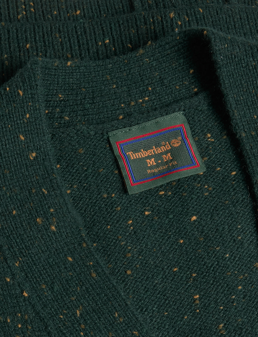 Timberland - Wool Blend Speckle Yarn Cardigan - strickjacken - scarab heather - 2