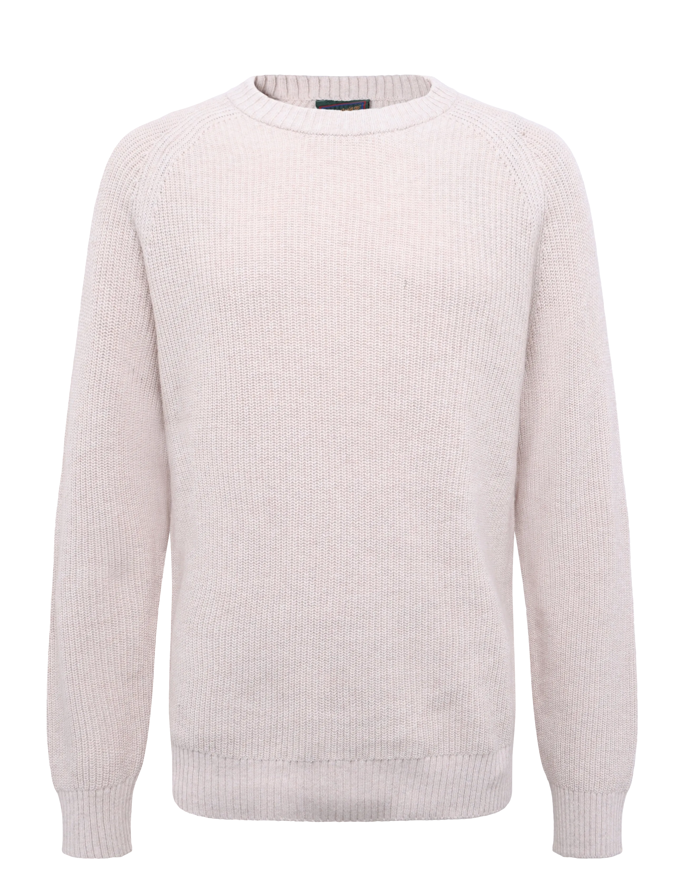 Timberland Cotton Blend Raglan Sleeve Crewneck Swea - Kleidung - LGHT OATML HTHR / cream