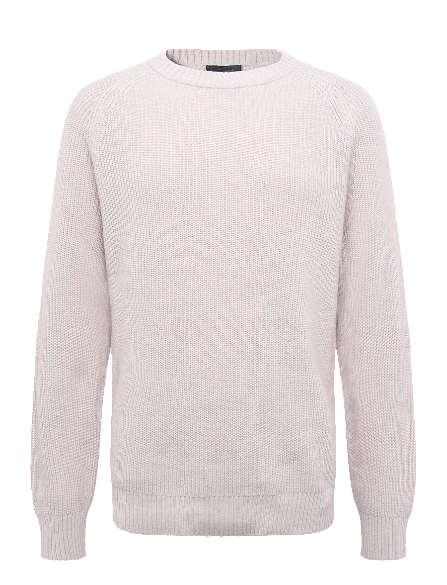 Timberland - Cotton Blend Raglan Sleeve Crewneck Swea - rundhals - lght oatml hthr - 0