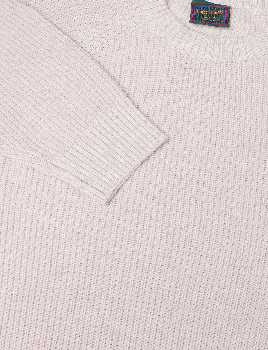 Timberland - Cotton Blend Raglan Sleeve Crewneck Swea - rundhals - lght oatml hthr - 2