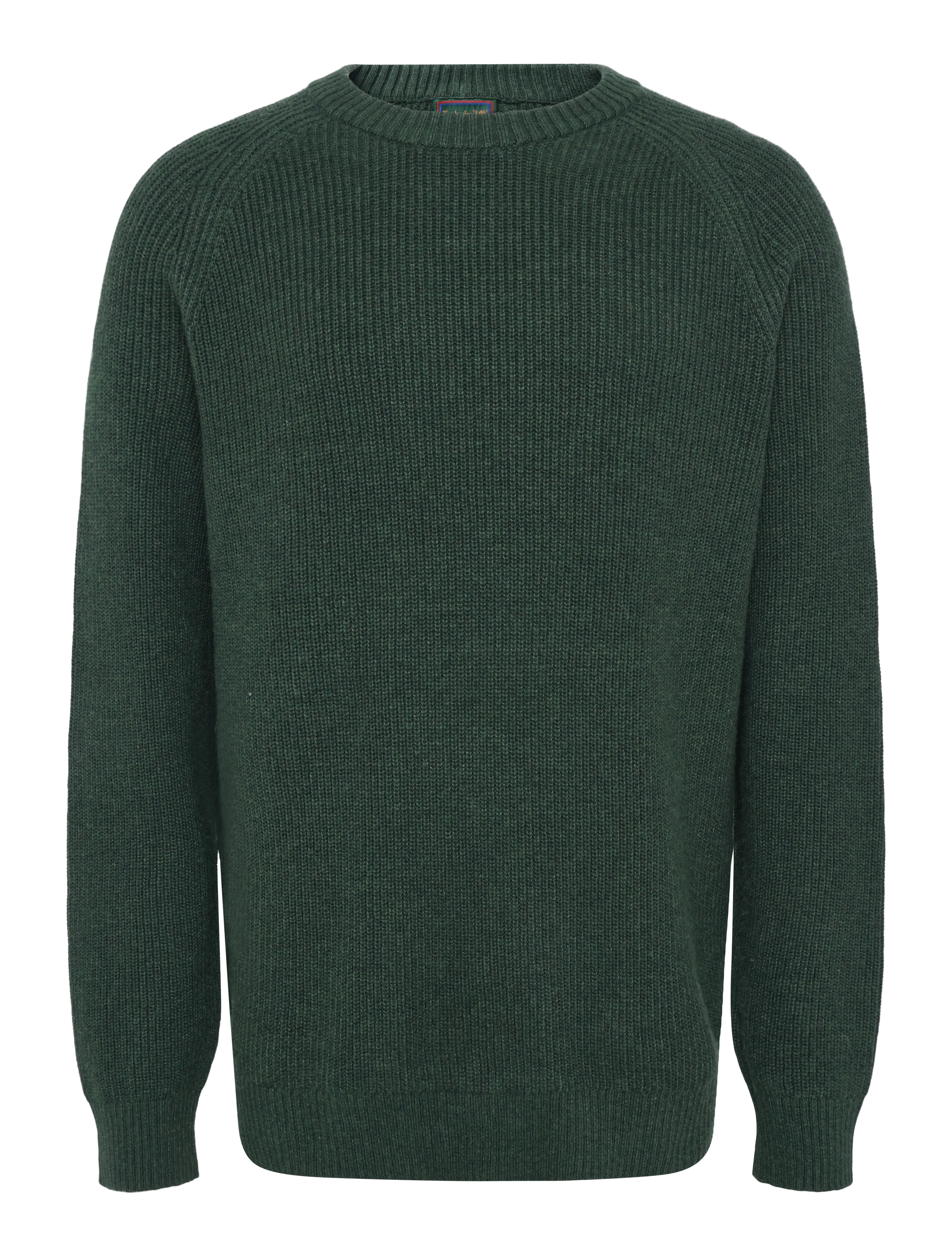 Timberland Cotton Blend Raglan Sleeve Crewneck Swea - Kleidung - SYCAMORE HEATHE / green