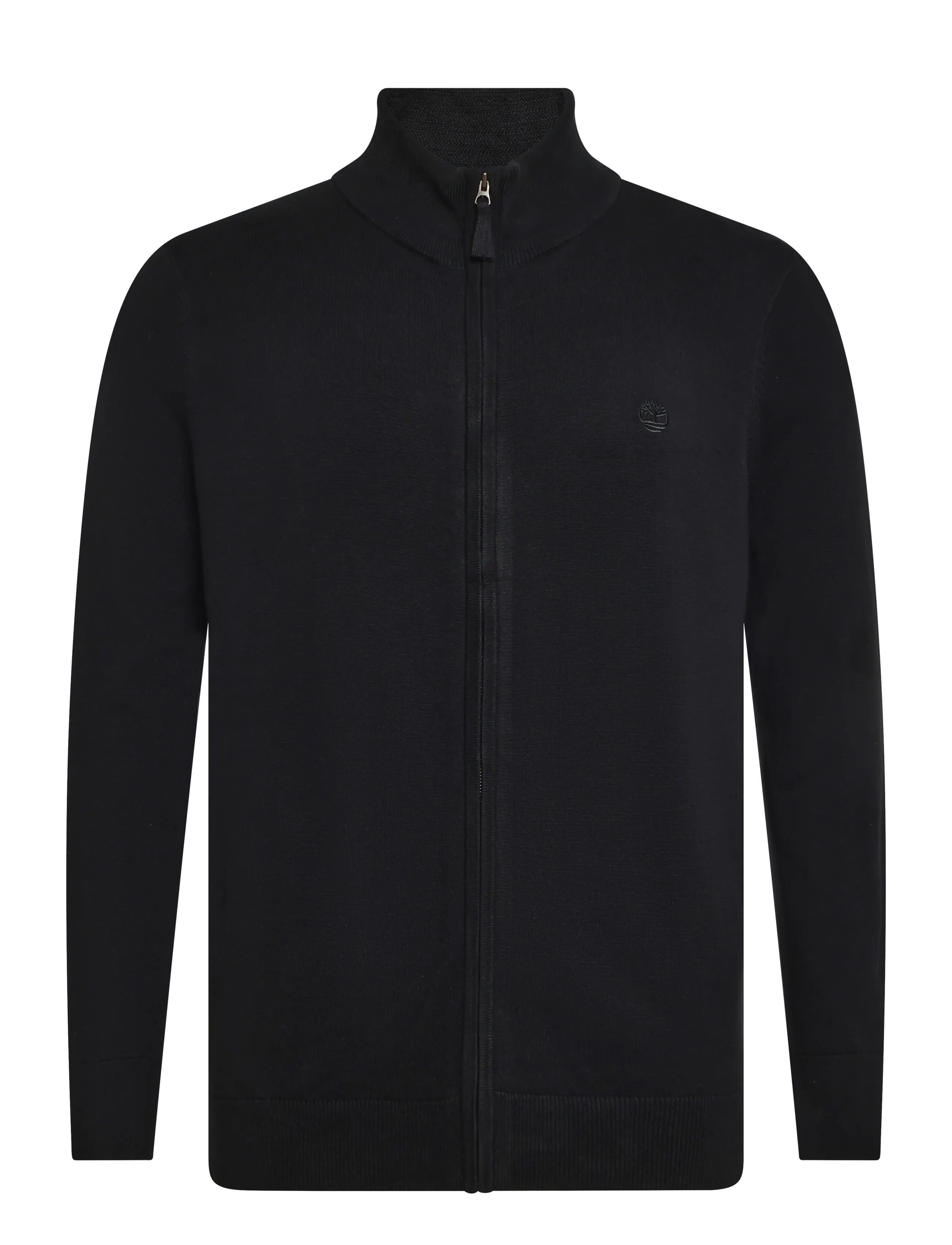 Timberland Cotton Full Zip Sweater - Valentines - BLACK / black