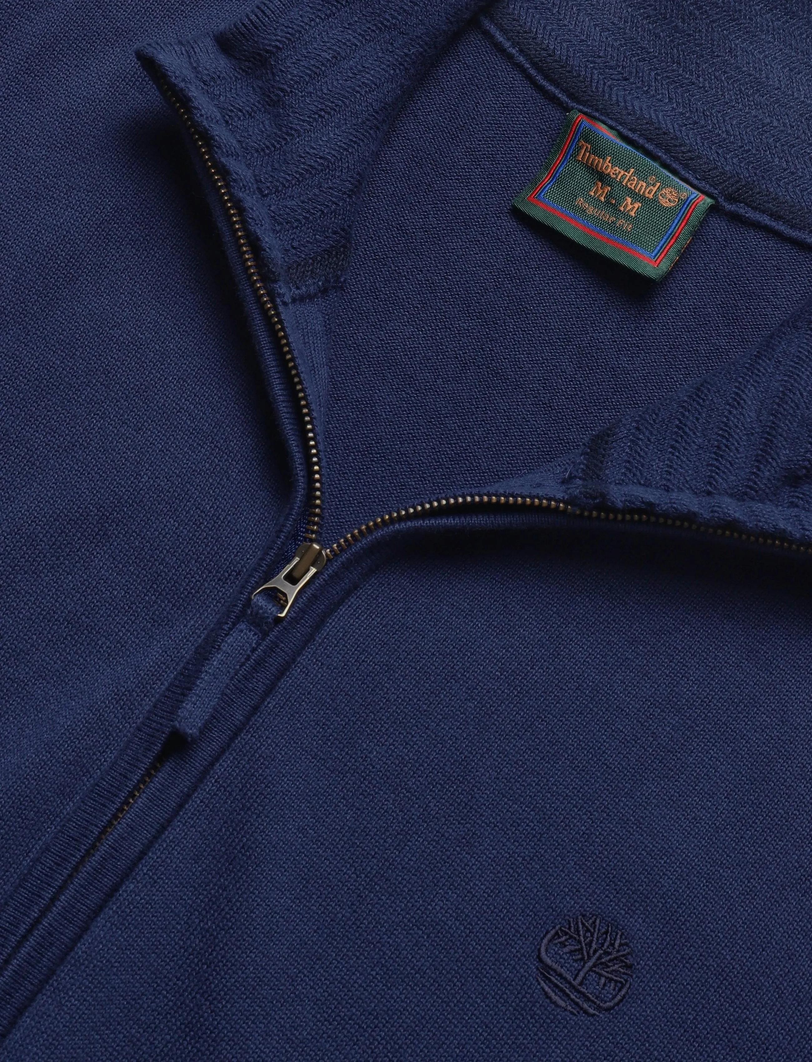 Timberland - Cotton Full Zip Sweater - naval academy - 2