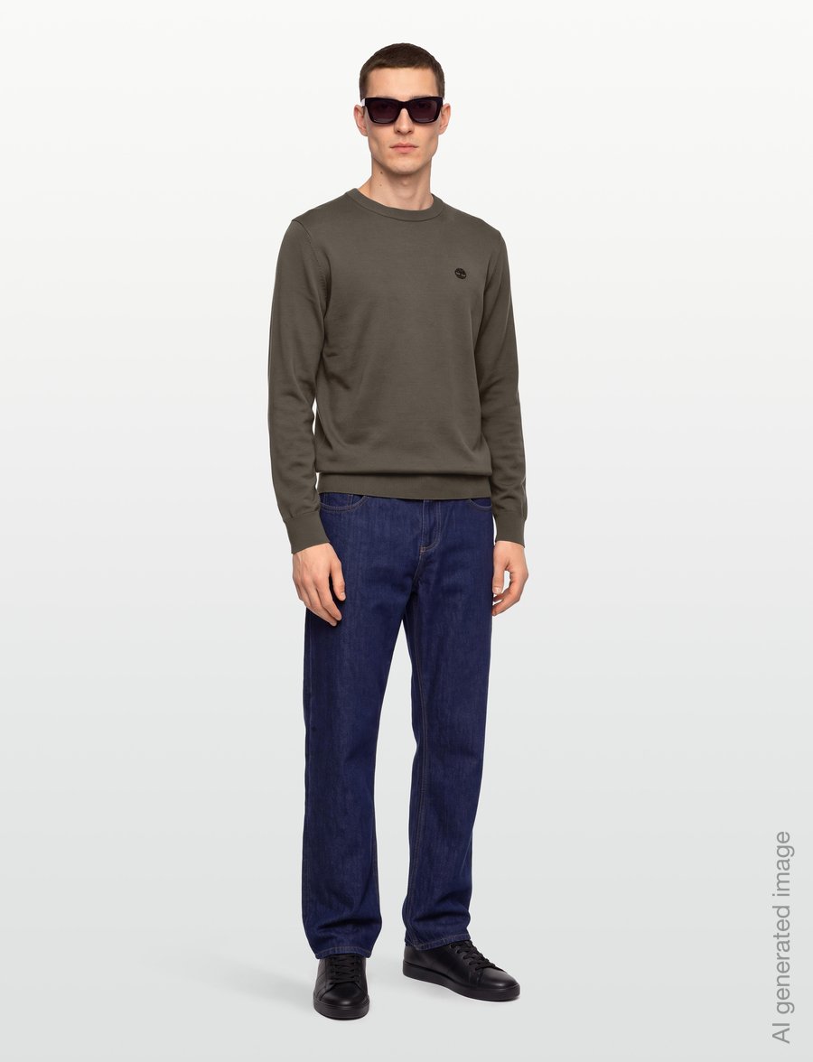 Timberland - Cotton Crew Neck Sweater - round necks - sea turtle - 0