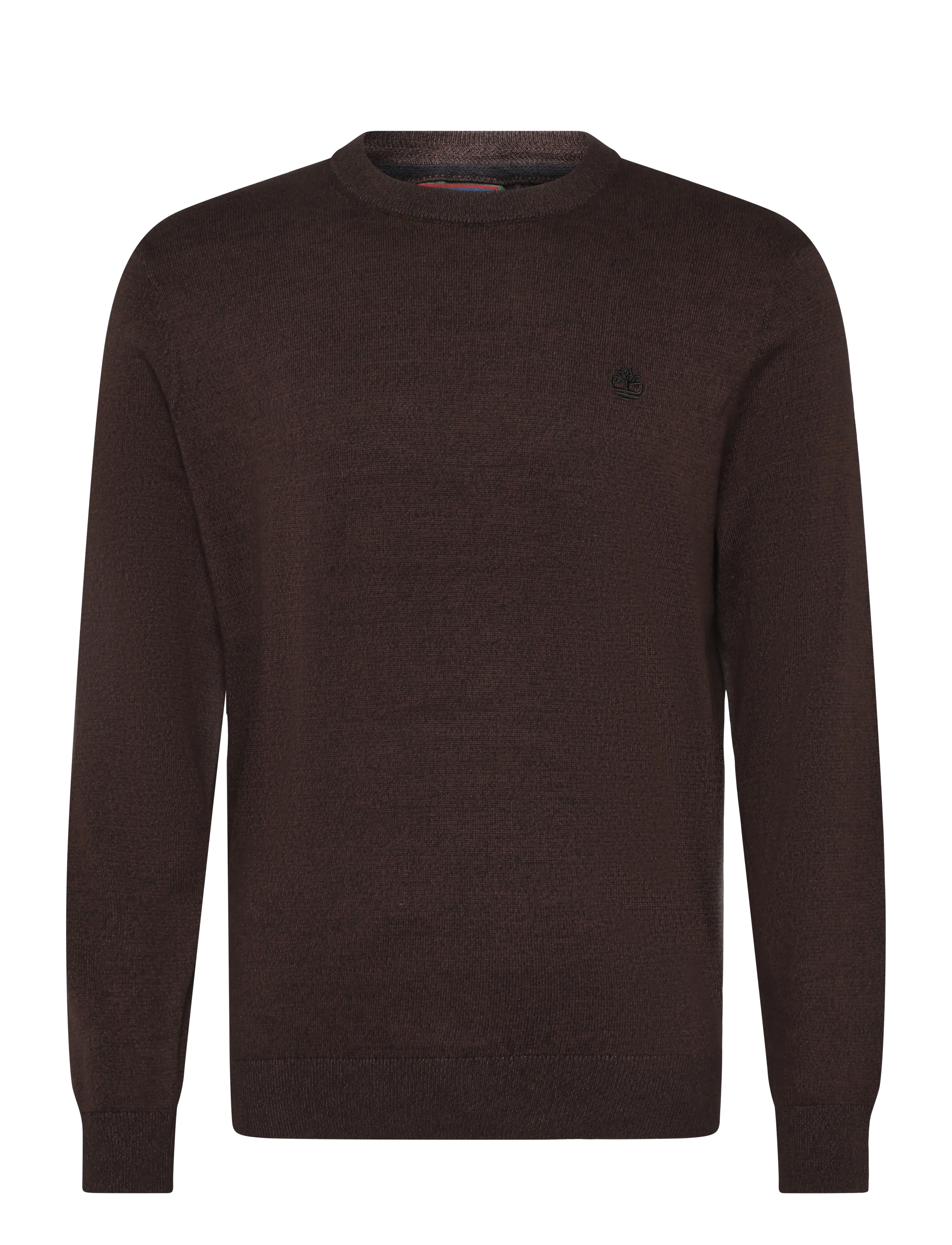 Timberland Cotton Crew Neck Sweater - Vatertag - MOLE HEATHER / brown