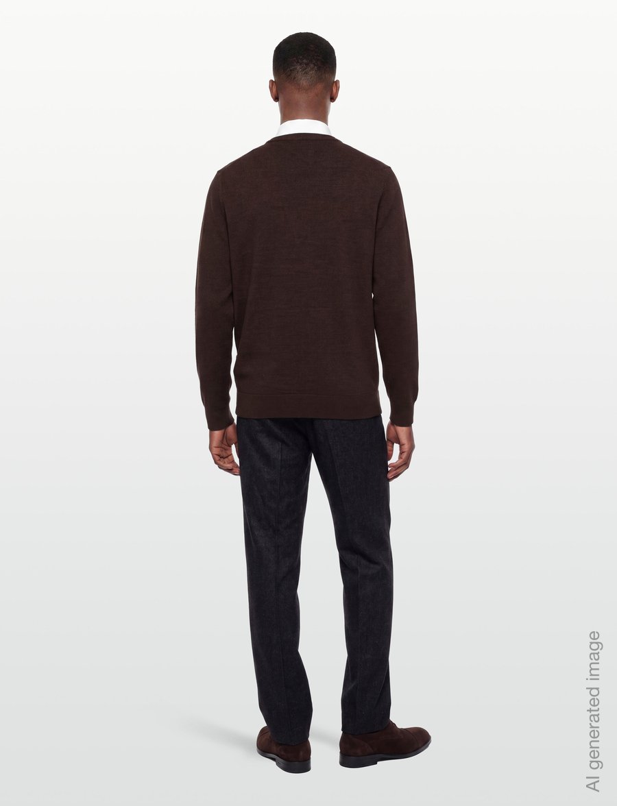 Timberland - Cotton Crew Neck Sweater - Ümara kaelusega - mole heather - 4