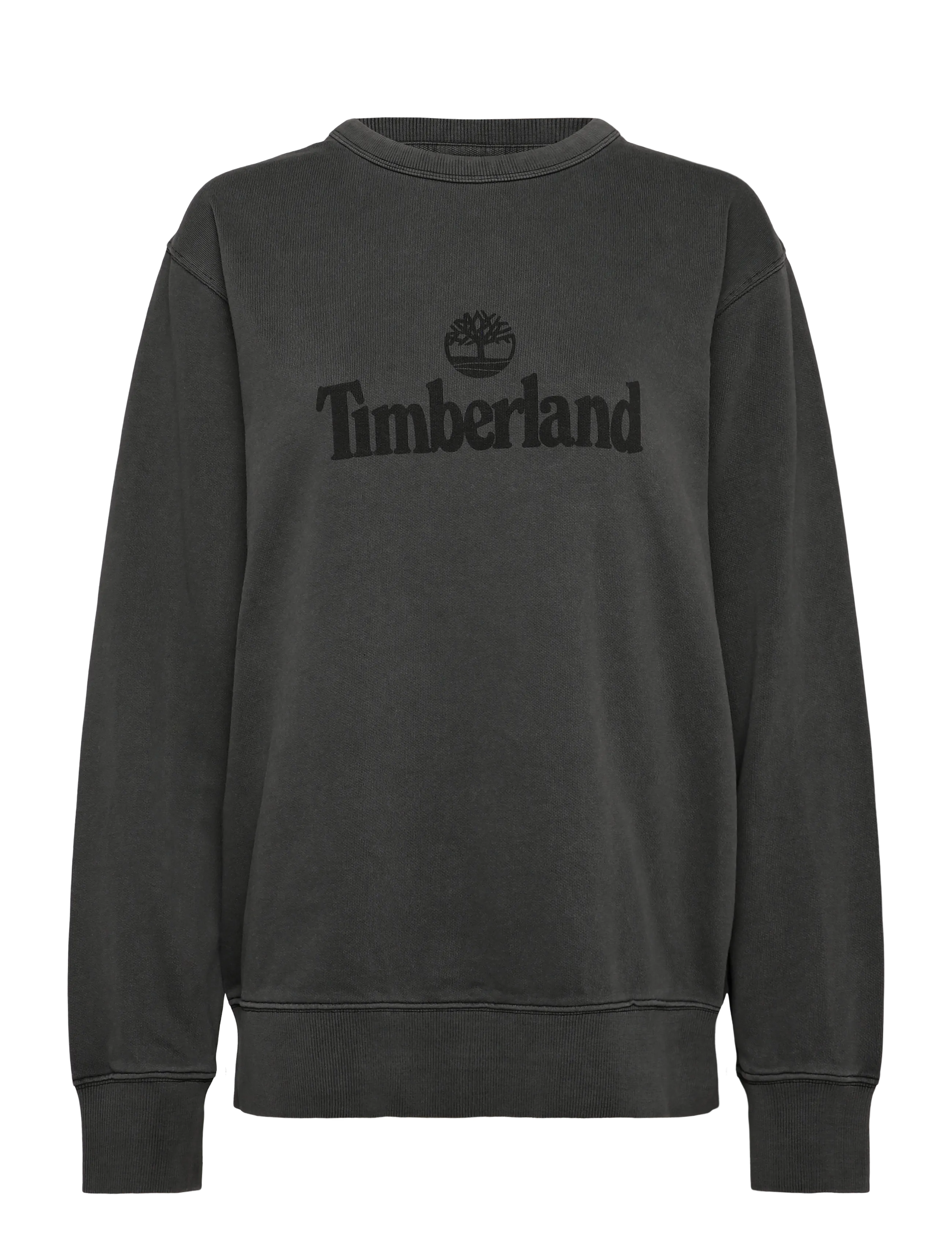 Timberland GD LB Print Crew Sweatshirt - Clothing - BLACK WASHED / black
