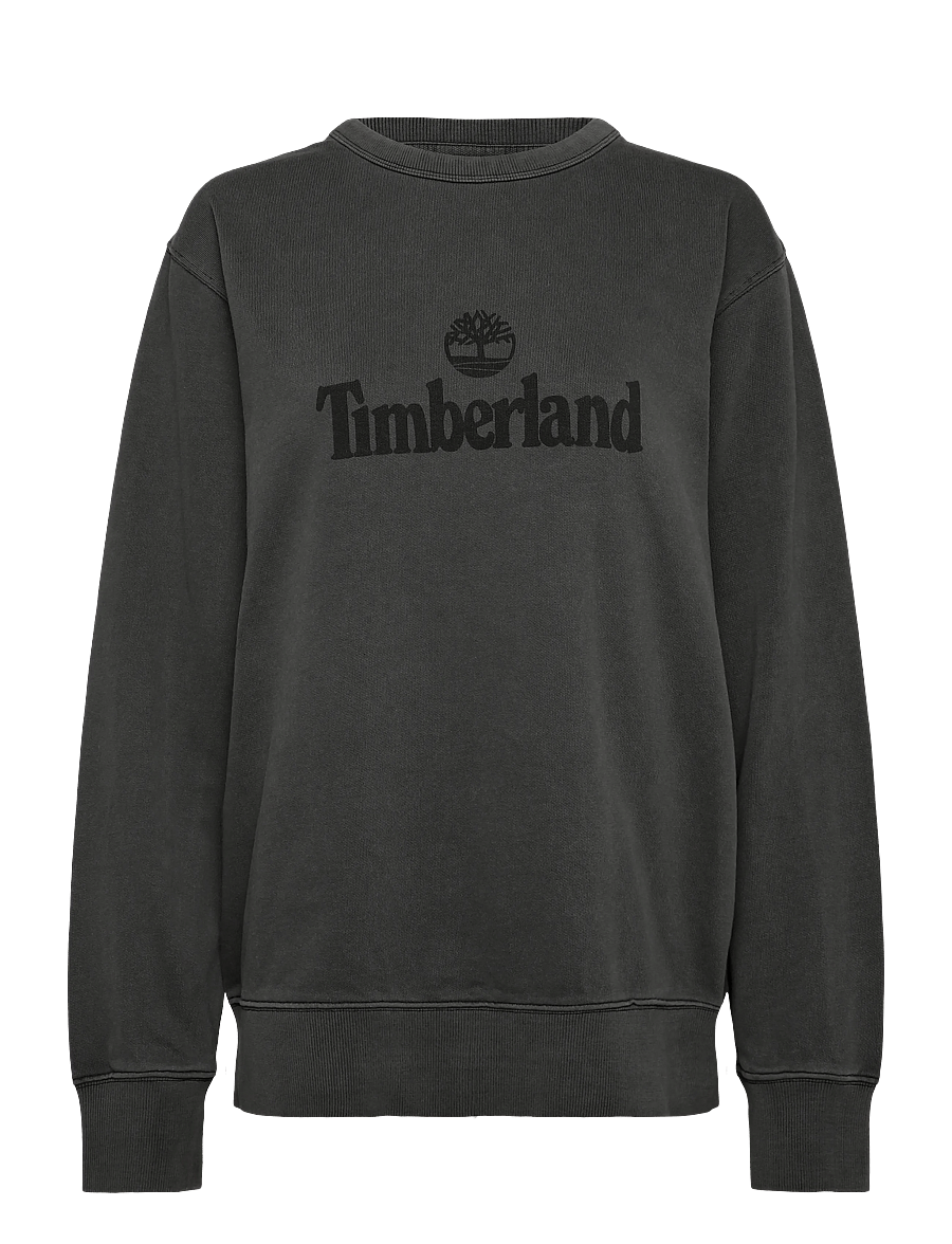 Timberland - GD LB Print Crew Sweatshirt - dressipluusid - black washed - 0