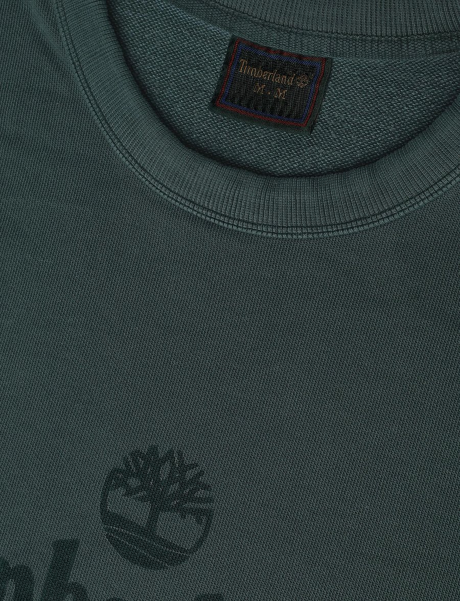 Timberland - GD LB Print Crew Sweatshirt - dressipluusid - scarab washed - 2