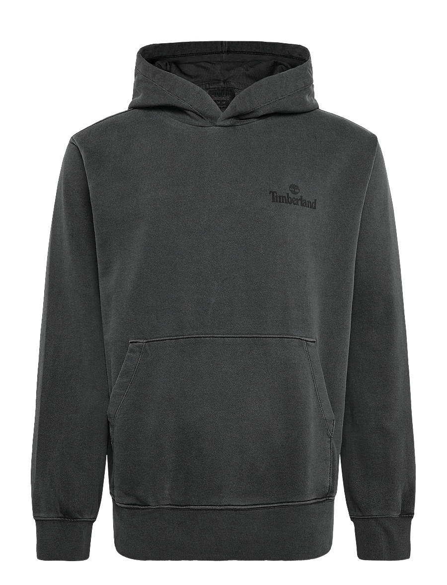 Timberland - GD LB Print Hoodie - hættetrøjer - black washed - 0