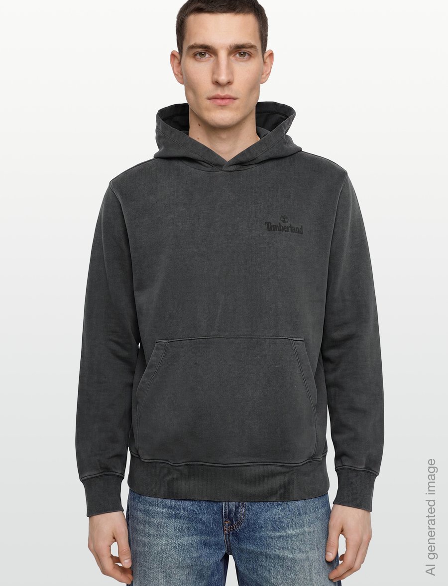 Timberland - GD LB Print Hoodie - hoodies - black washed - 3