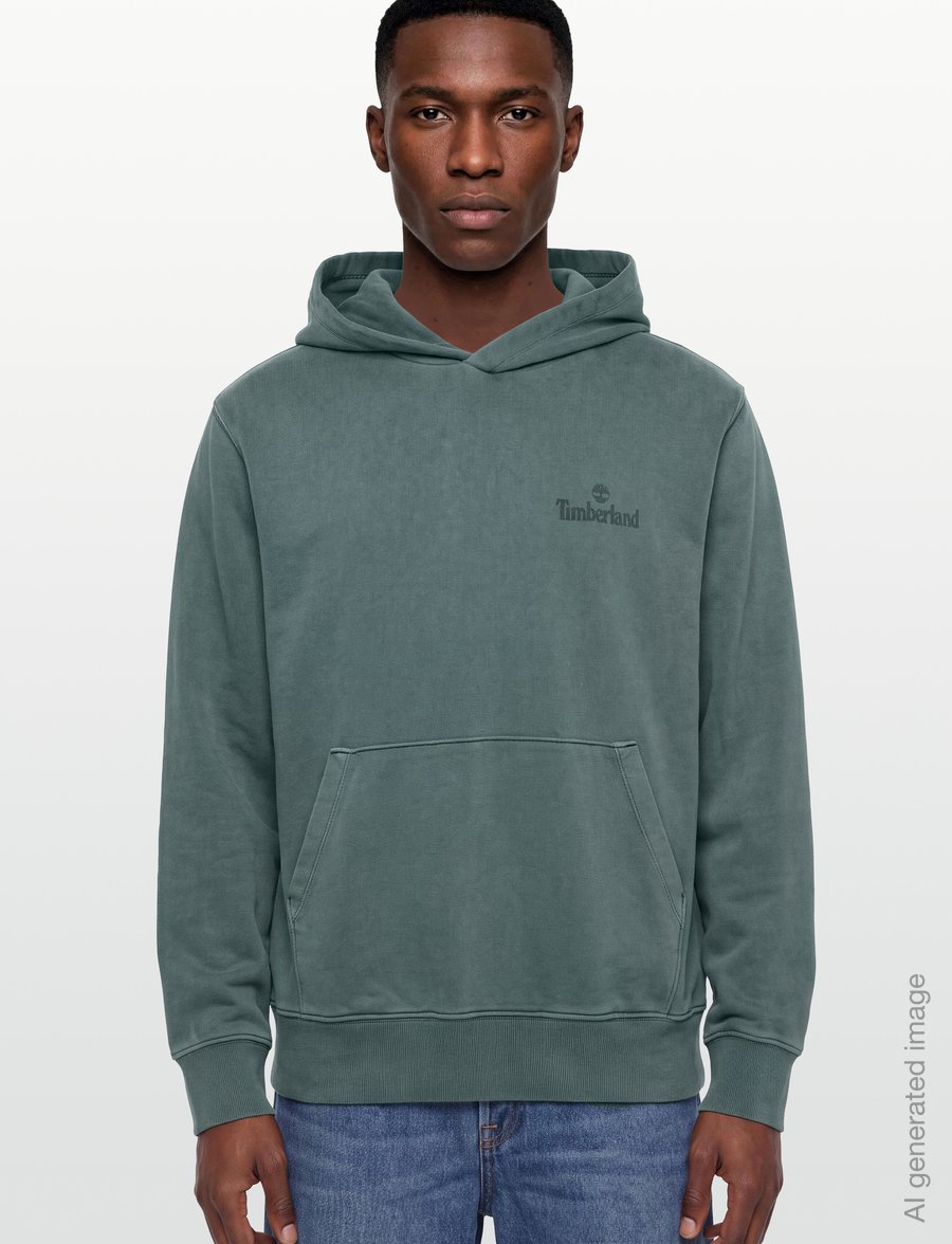 Timberland - GD LB Print Hoodie - kapuzenpullover - scarab washed - 3