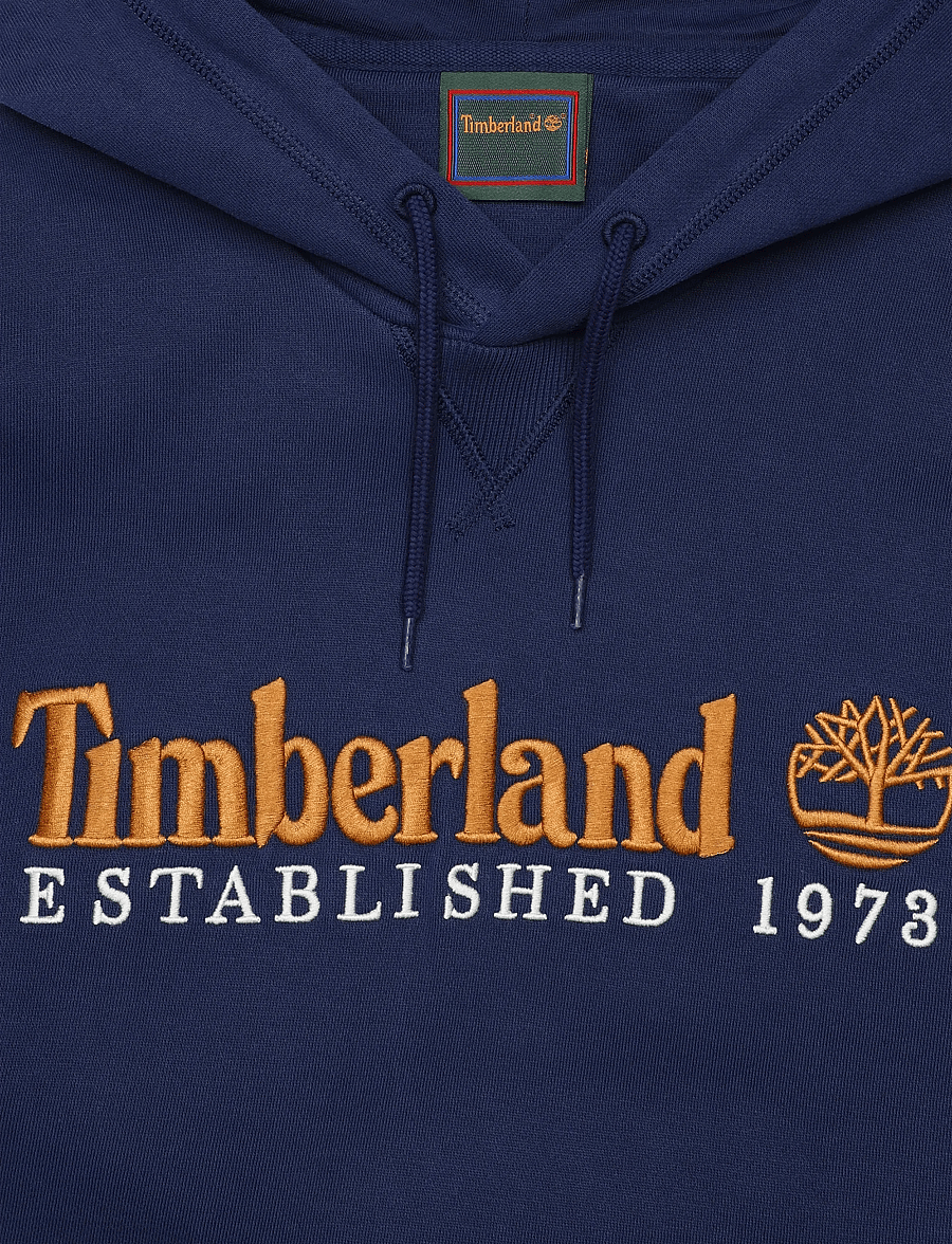 Timberland - Embroidered Logo BB Hoodie - kapuutsiga pusad - naval academy - 5