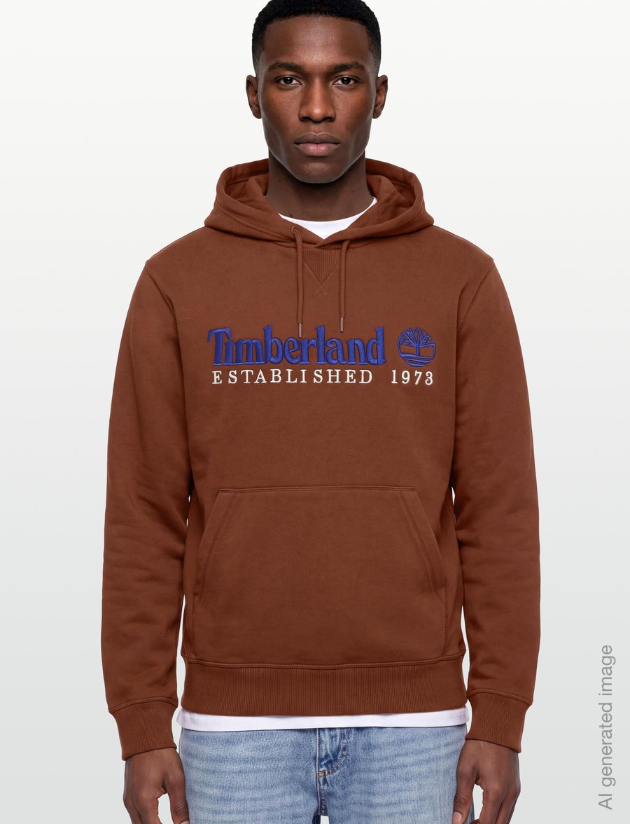Timberland - Embroidered Logo BB Hoodie - hættetrøjer - brownout - 3