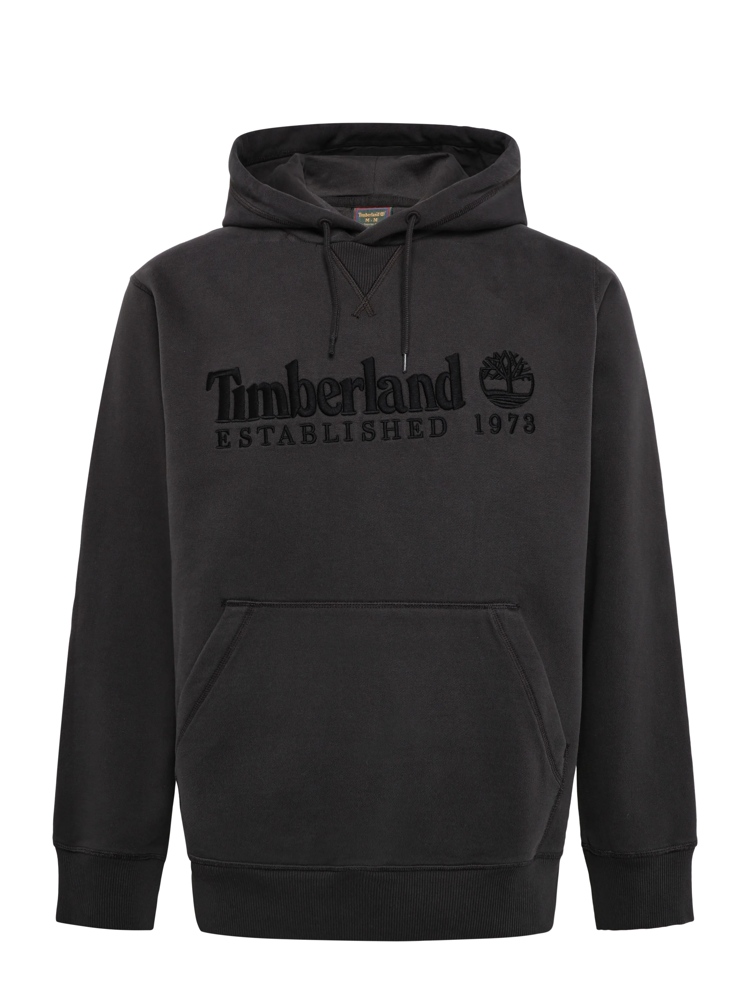 Timberland - Embroidered Logo BB Hoodie - hoodies - vintage black - 1